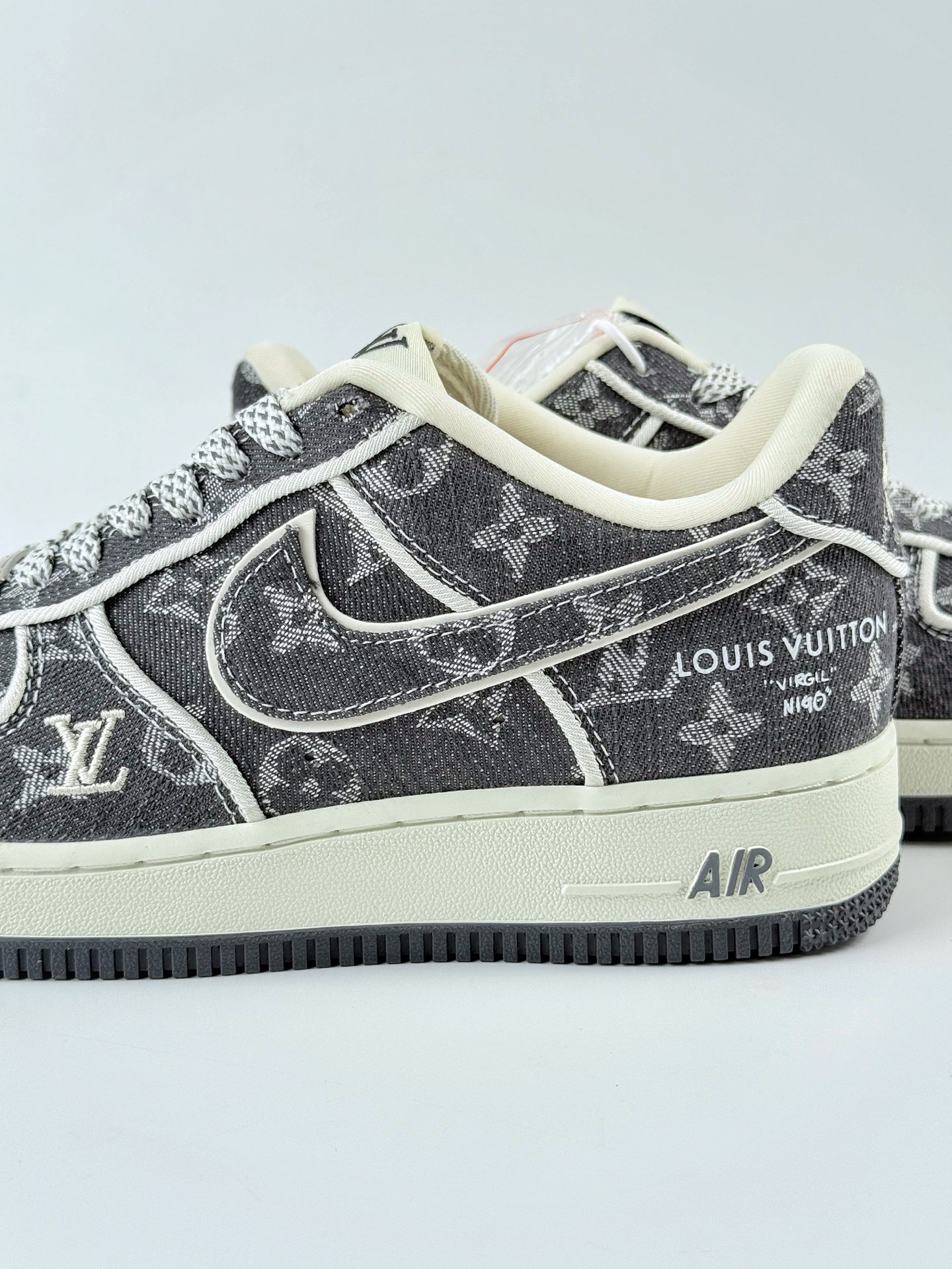 Nike Air Force 1 Low 07 x Louis Vuitton 深灰牛仔印花满天星 SC9207-530
