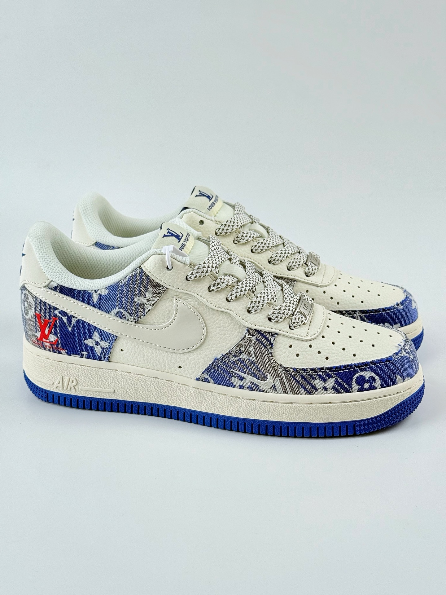 Nike Air Force 1 Low 07 x Louis Vuitton 蓝白牛仔布满天星 XS1958-586