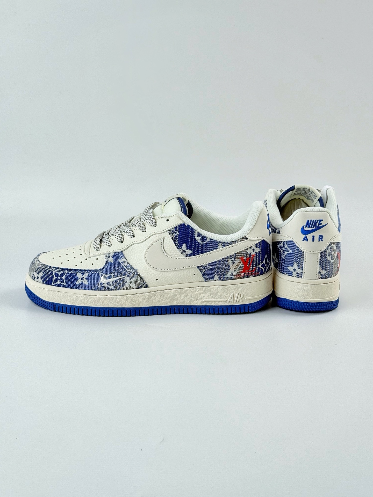 Nike Air Force 1 Low 07 x Louis Vuitton 蓝白牛仔布满天星 XS1958-586
