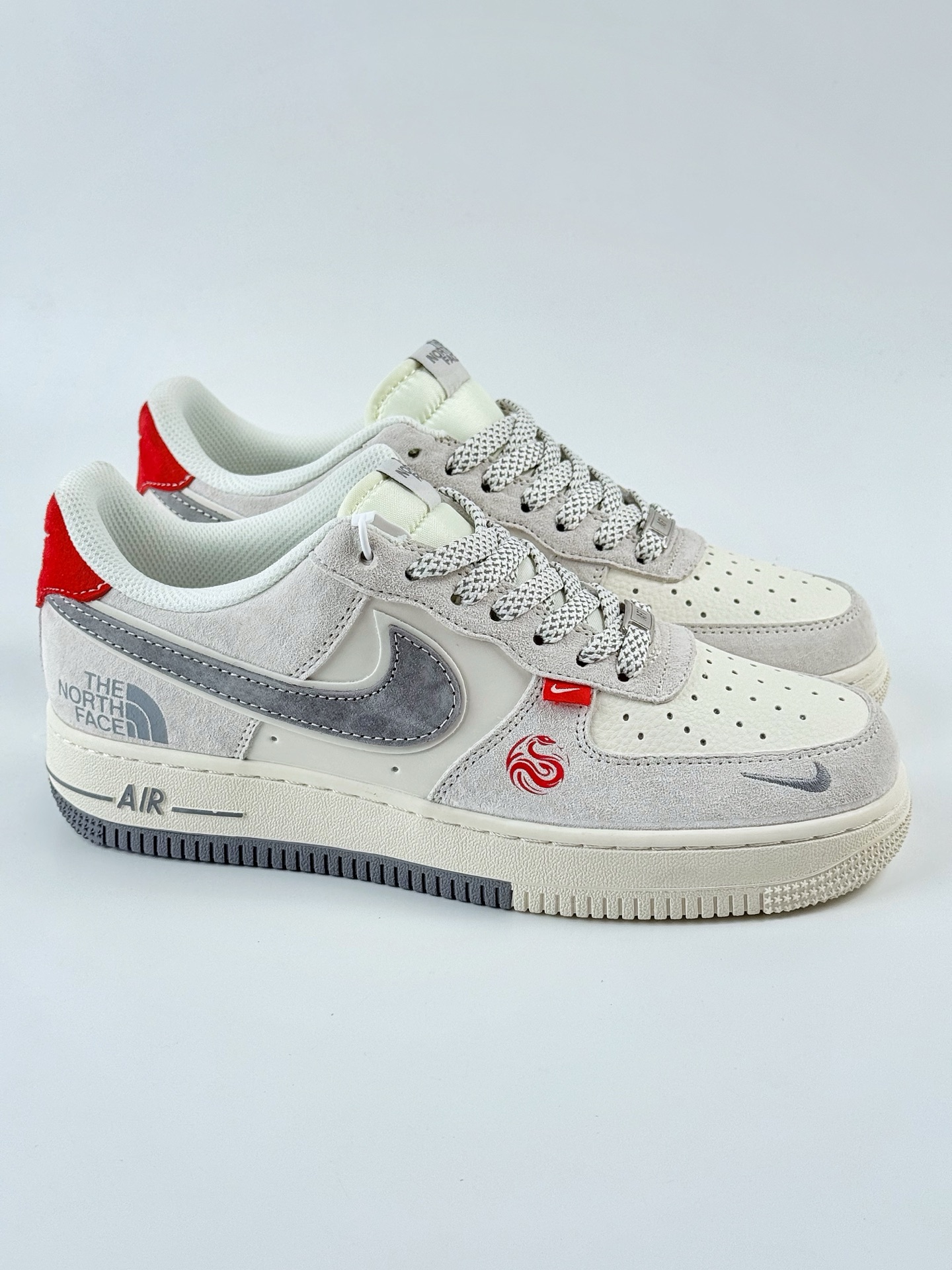 Nike Air Force 1 Low 07 x The North Face 白灰红小钩满天星 YX5066-313