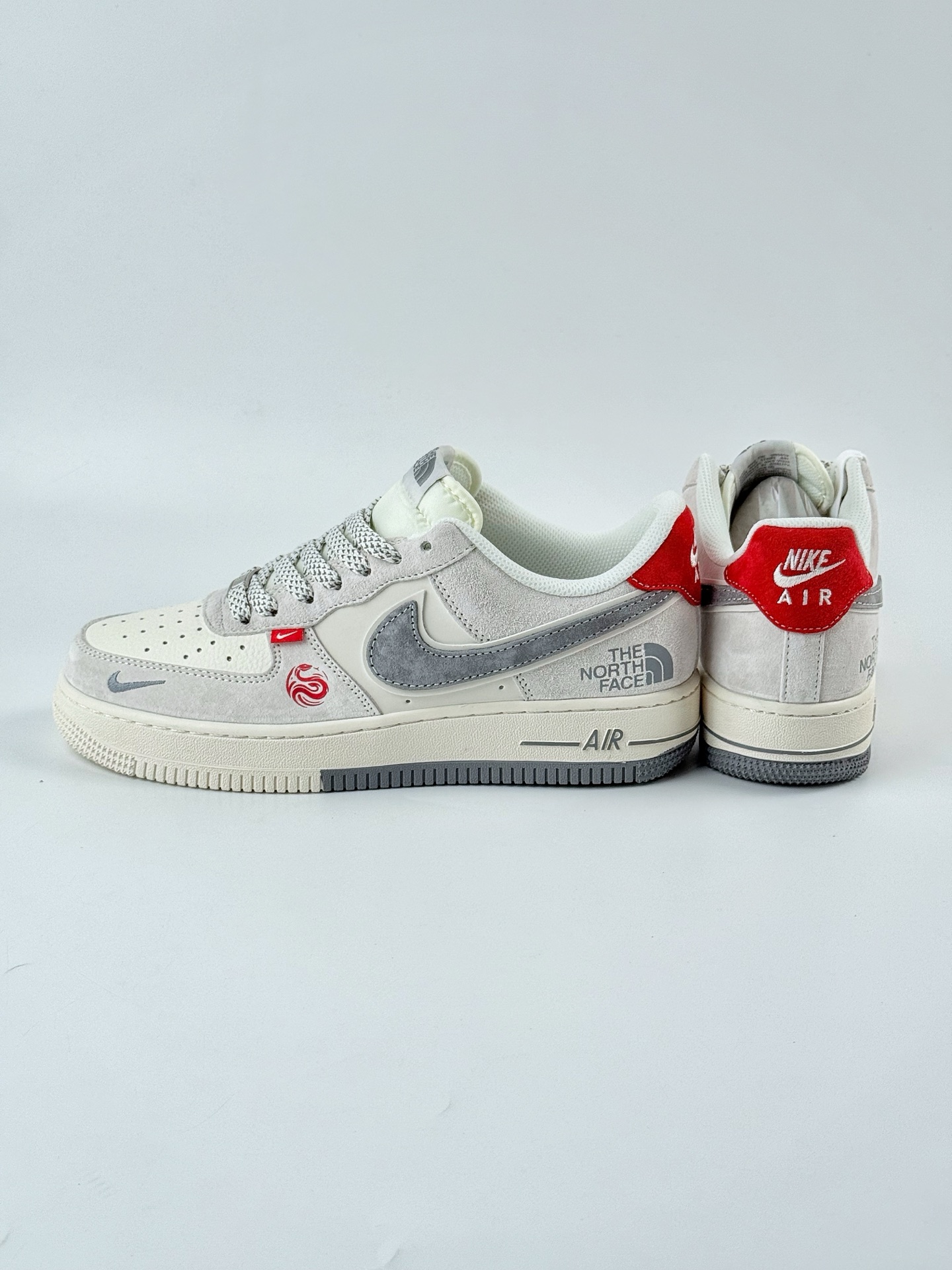 Nike Air Force 1 Low 07 x The North Face 白灰红小钩满天星 YX5066-313