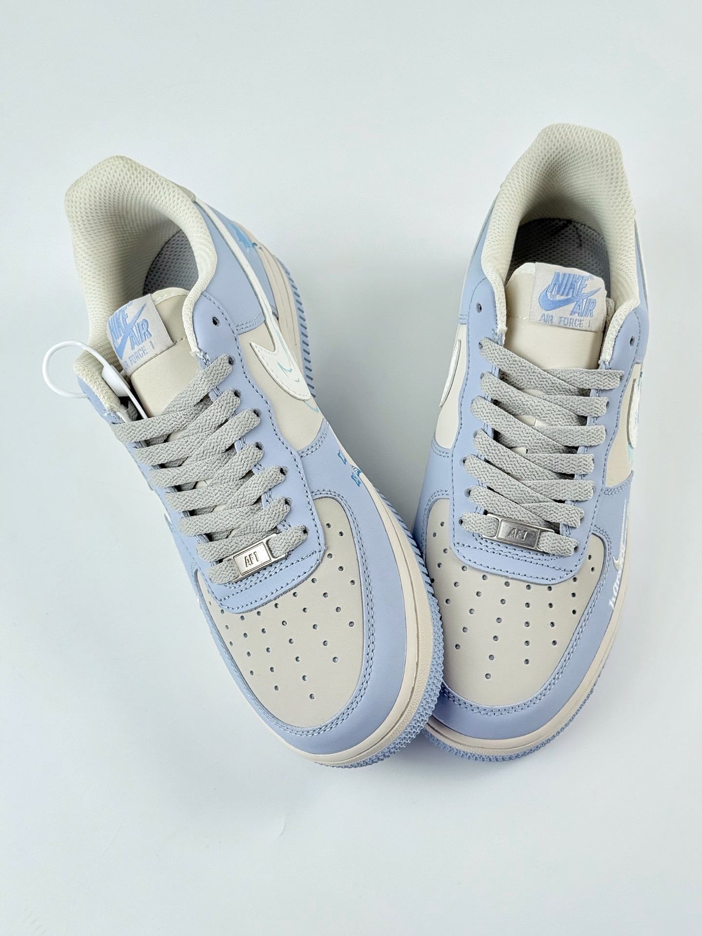 Nike Air Force 1 Low 07 白灰香芋紫 小钩涂鸦 DB3301-991