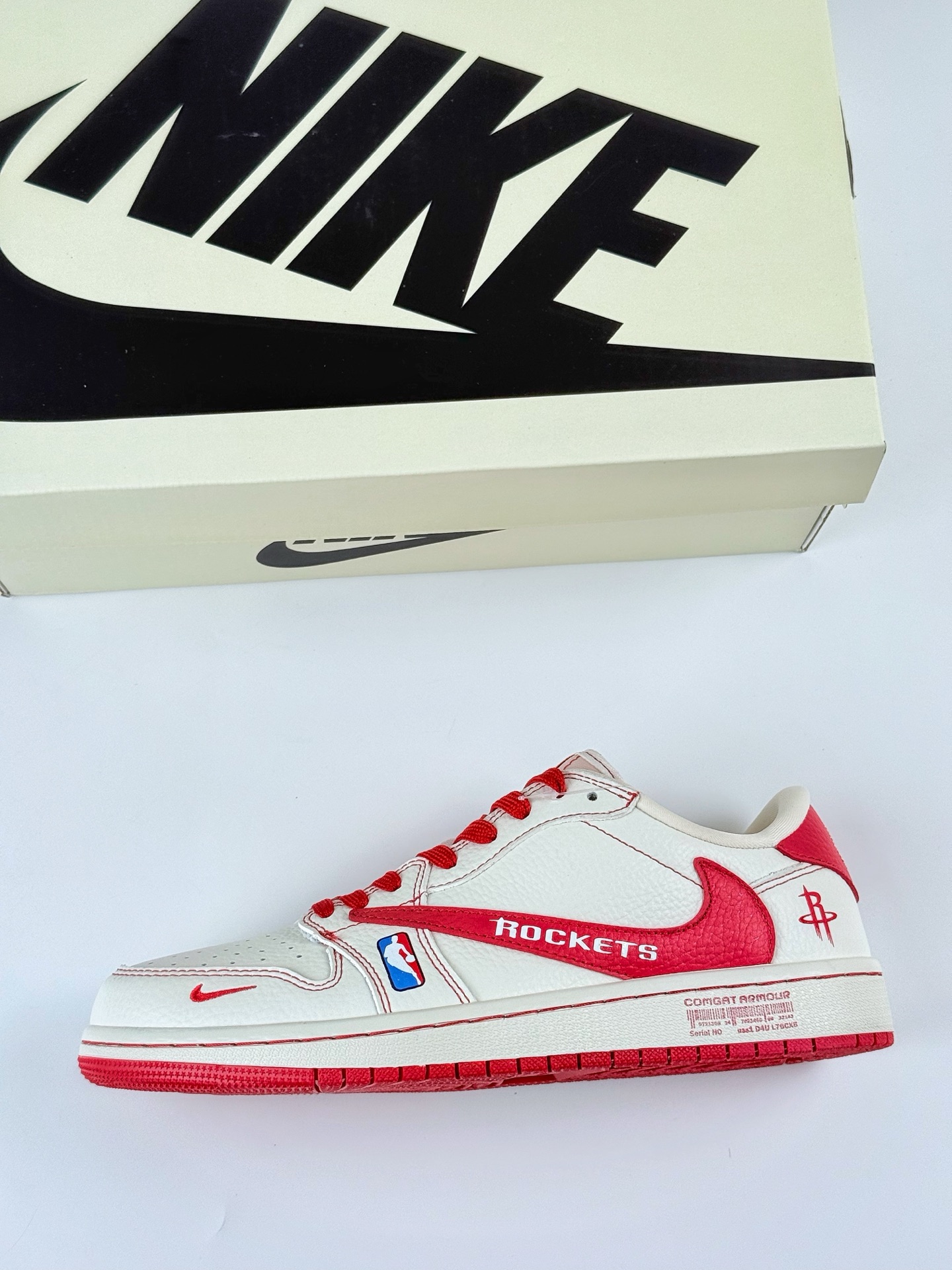 Travis Scott x Nike Air Jordan 1 Low x ROCKETS Air Jordan 1 Low 反转火箭白红小钩倒钩 SC9207-029