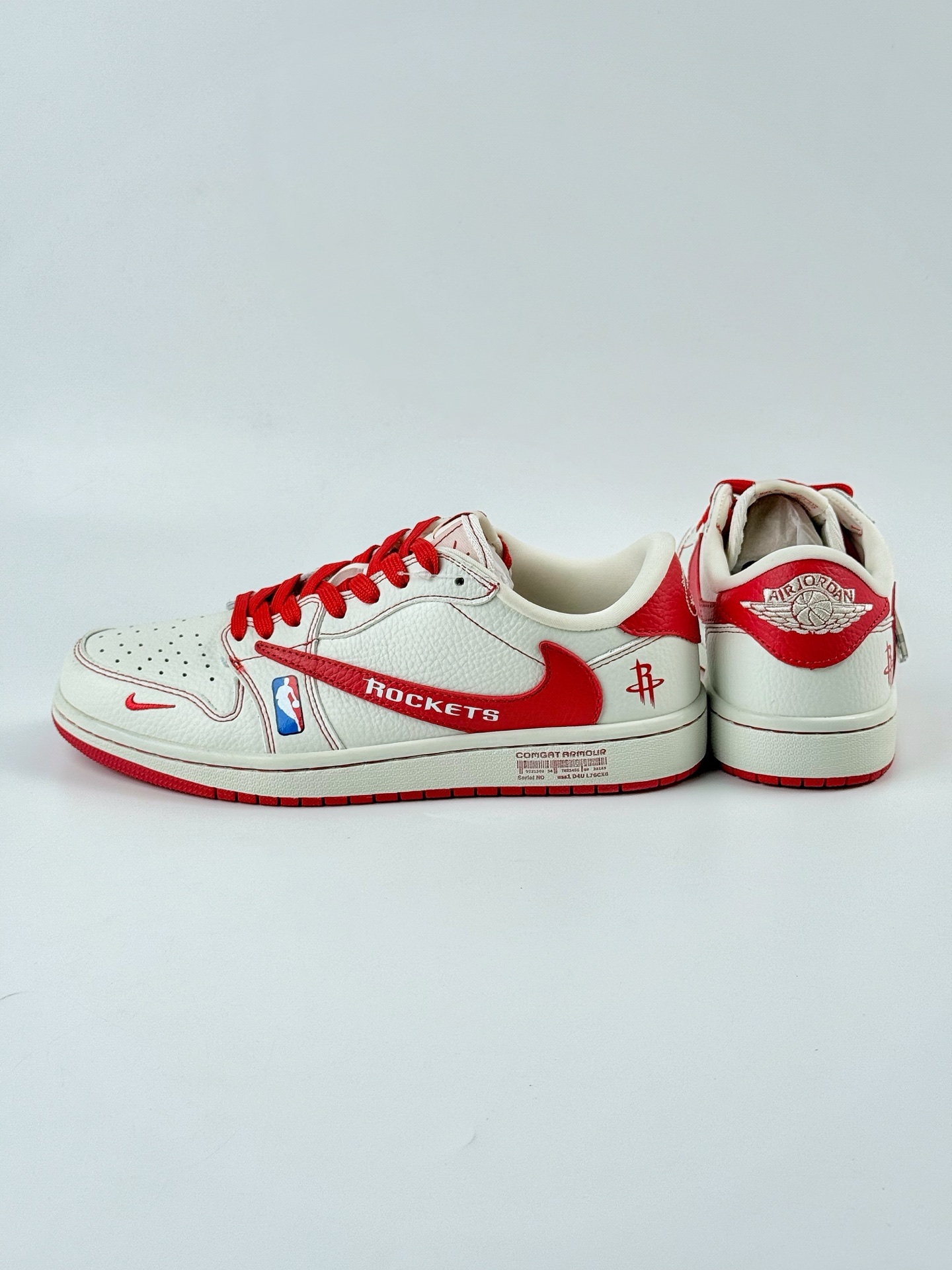 Travis Scott x Nike Air Jordan 1 Low x ROCKETS Air Jordan 1 Low 反转火箭白红小钩倒钩 SC9207-029