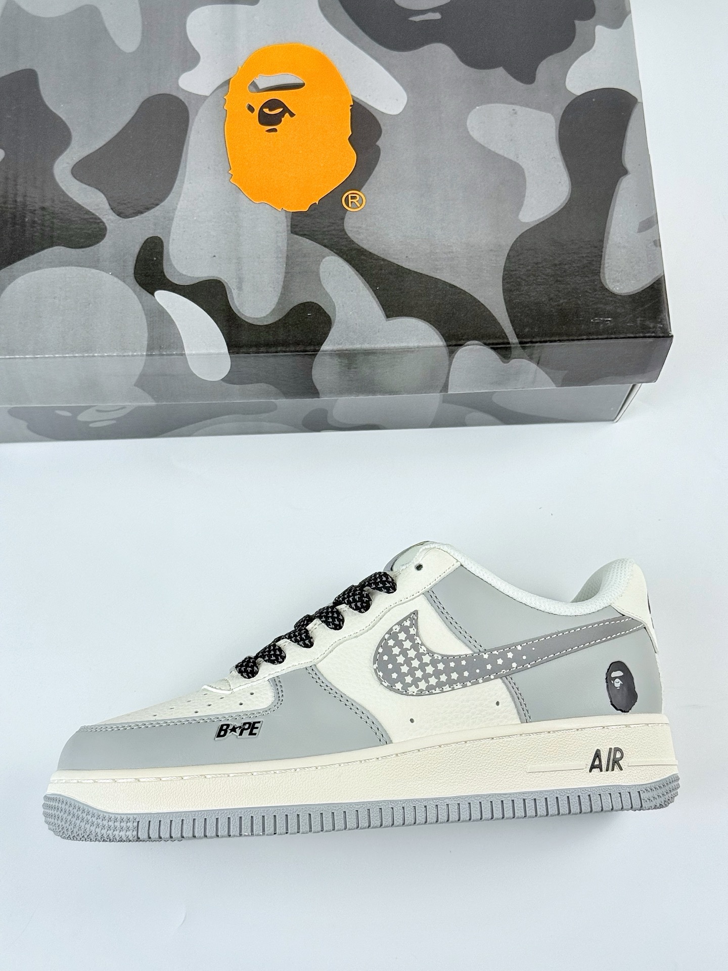 Nike Air Force 1 Low 07 x BAPE 灰白满天星 XS1958-571