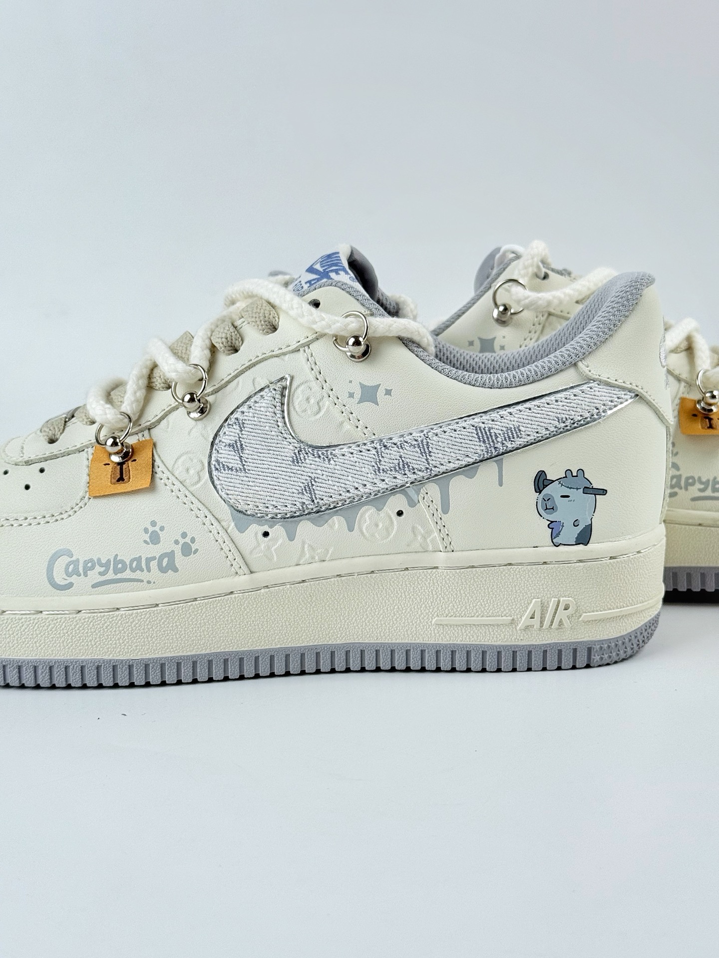 Nike Air Force 1 Low 07 白灰绑带涂鸦 LV0506-220