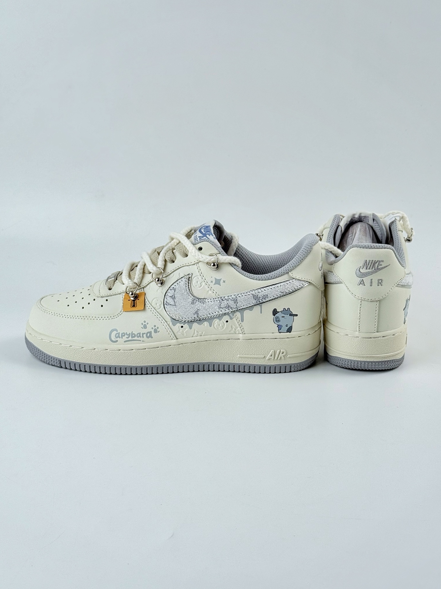 Nike Air Force 1 Low 07 白灰绑带涂鸦 LV0506-220