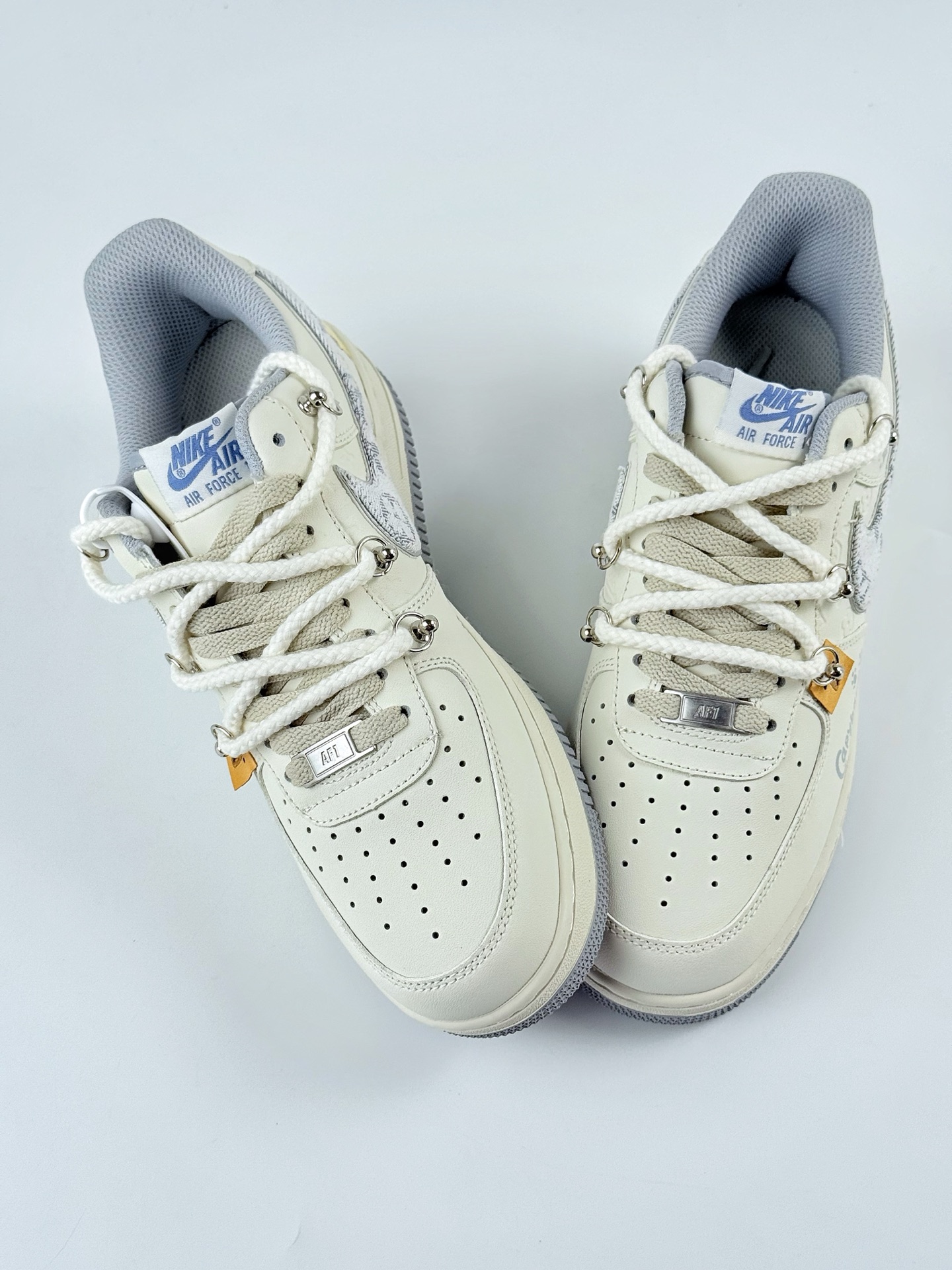 Nike Air Force 1 Low 07 白灰绑带涂鸦 LV0506-220