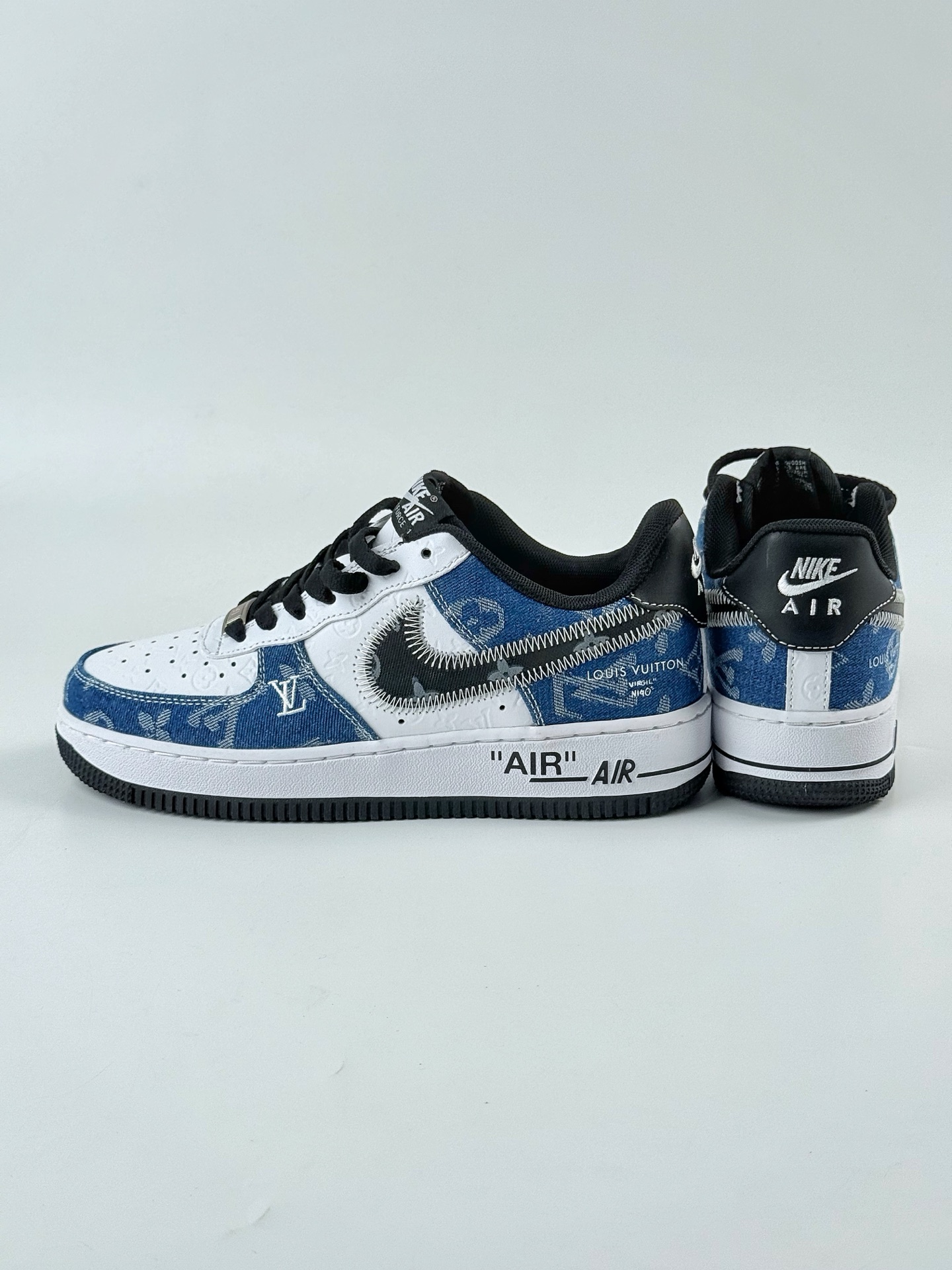Nike Air Force 1 Low 07 x Louis Vuitton 蓝白黑 YN 769833