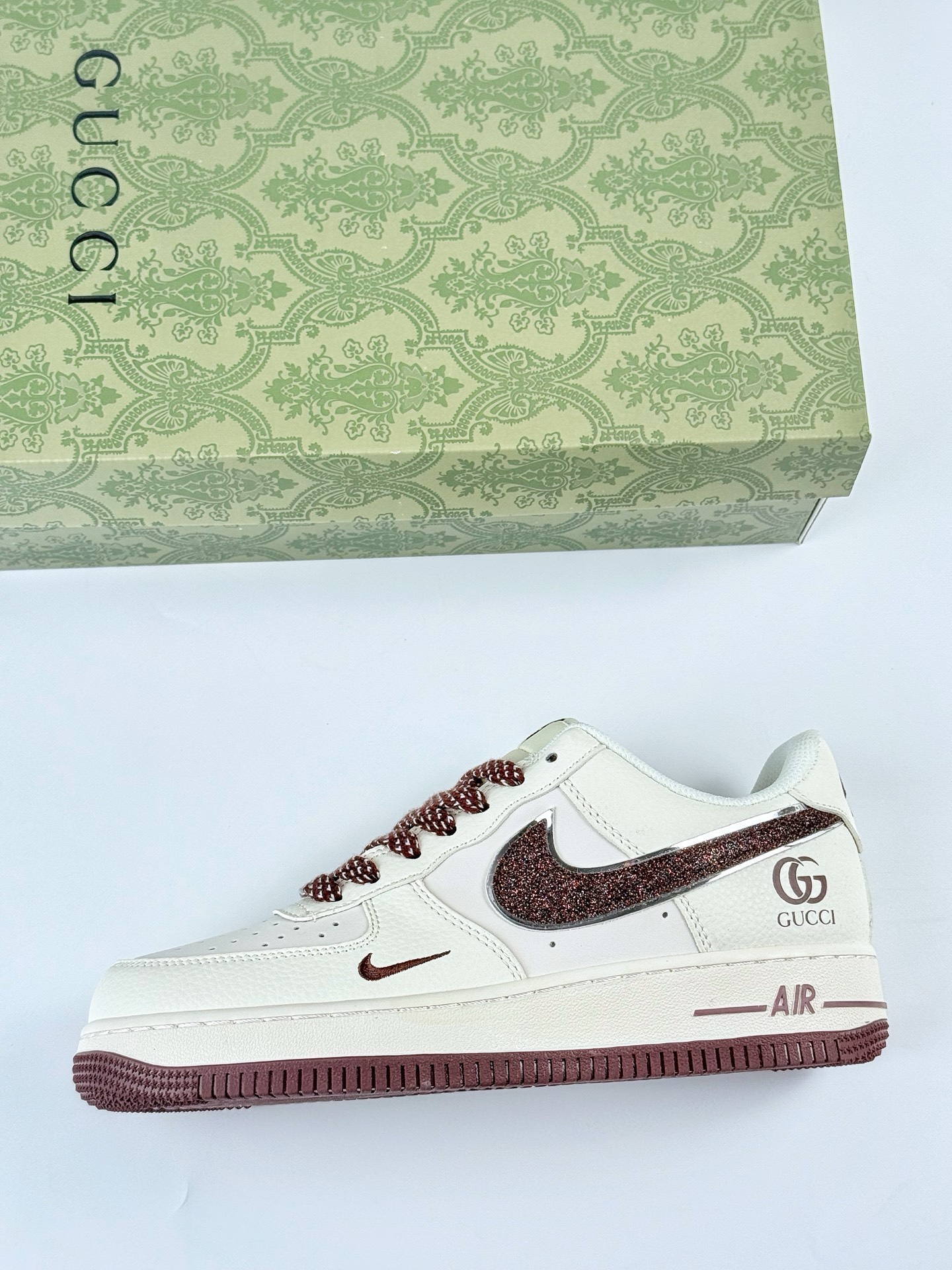 Nike Air Force 1 Low 07 x GUCCI 白咖小钩满天星 QY6818-609