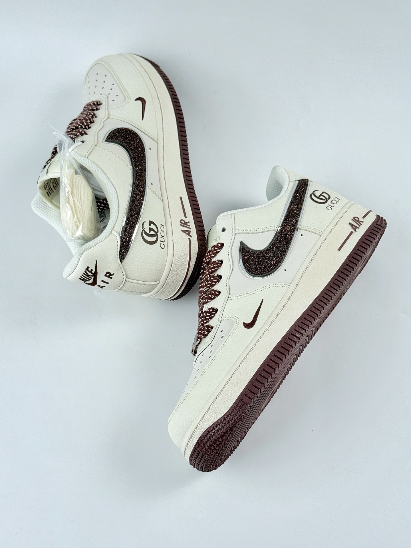 Nike Air Force 1 Low 07 x GUCCI 白咖小钩满天星 QY6818-609