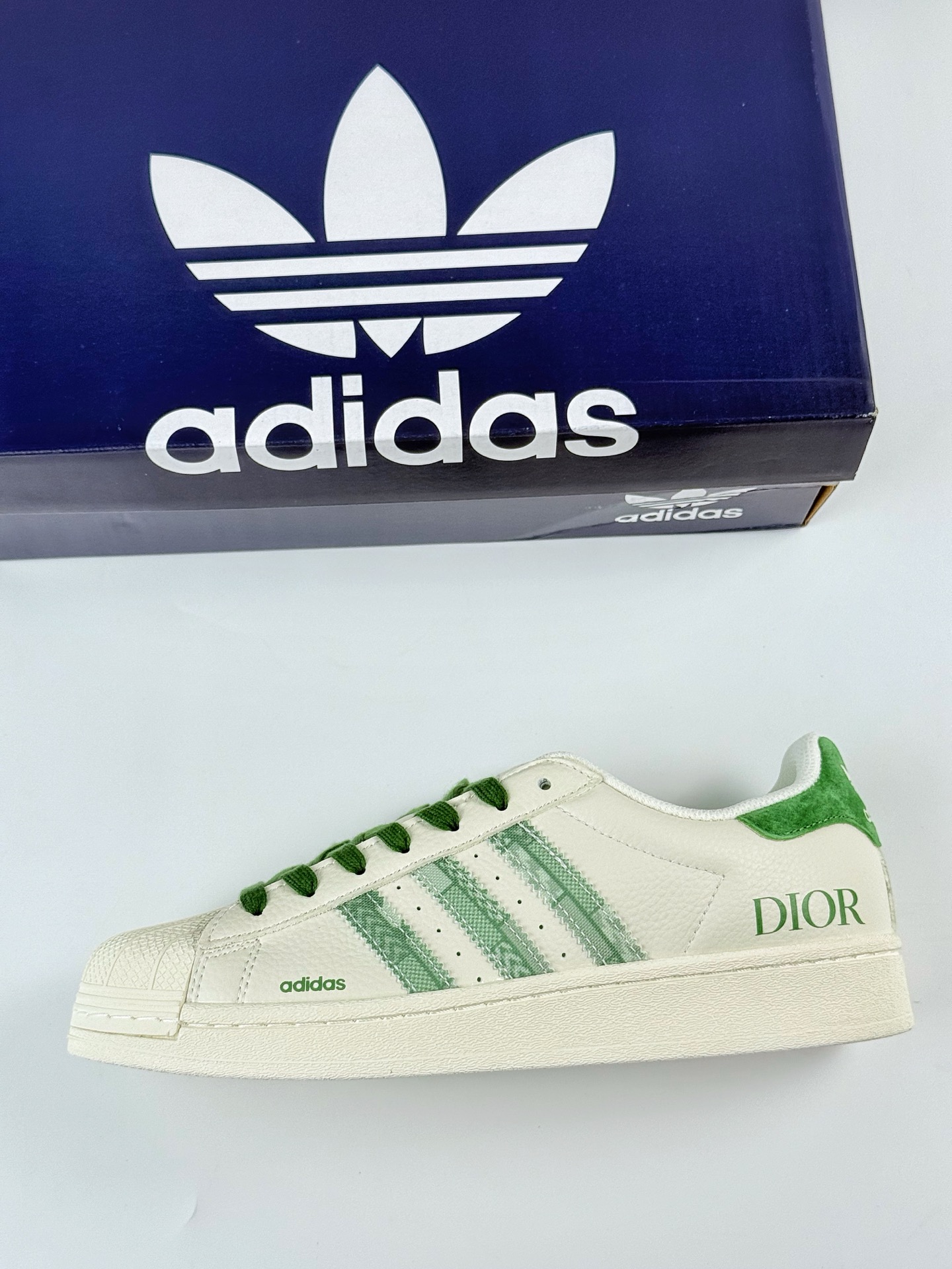 AD Originals Superstar x DIOR 白绿 XS0006