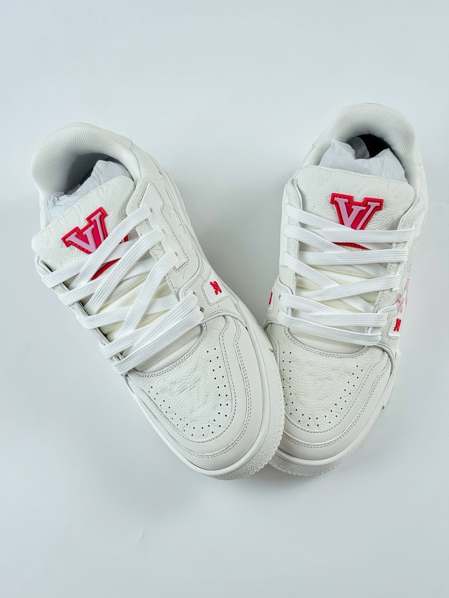 新货Louis Vuitton x 村上隆/Takashi Murakami 樱花系列 路易威登 LV Trainer 低帮休闲板鞋