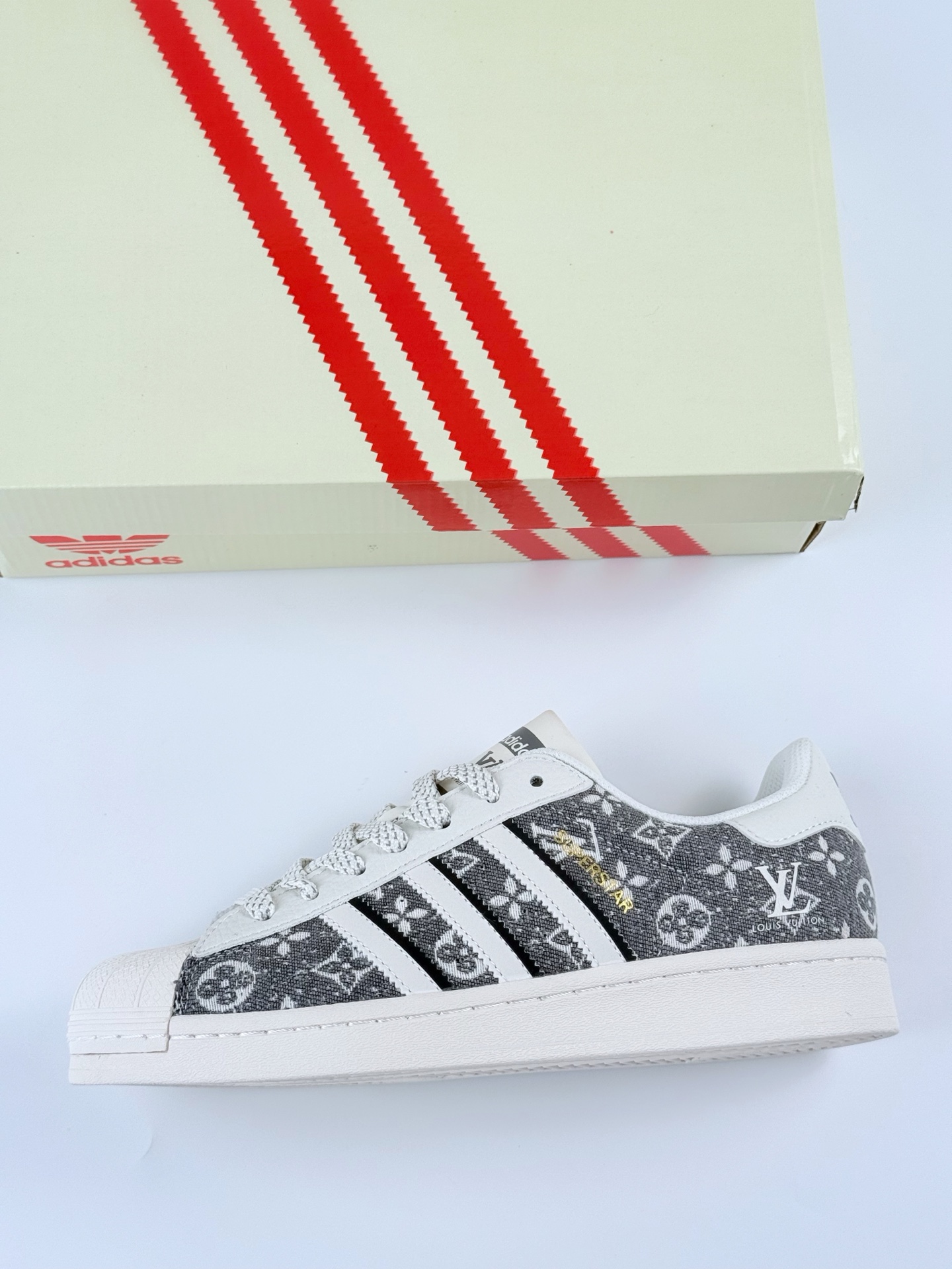AD Originals Superstar x Louis Vuitton 白灰满天星 JY8911