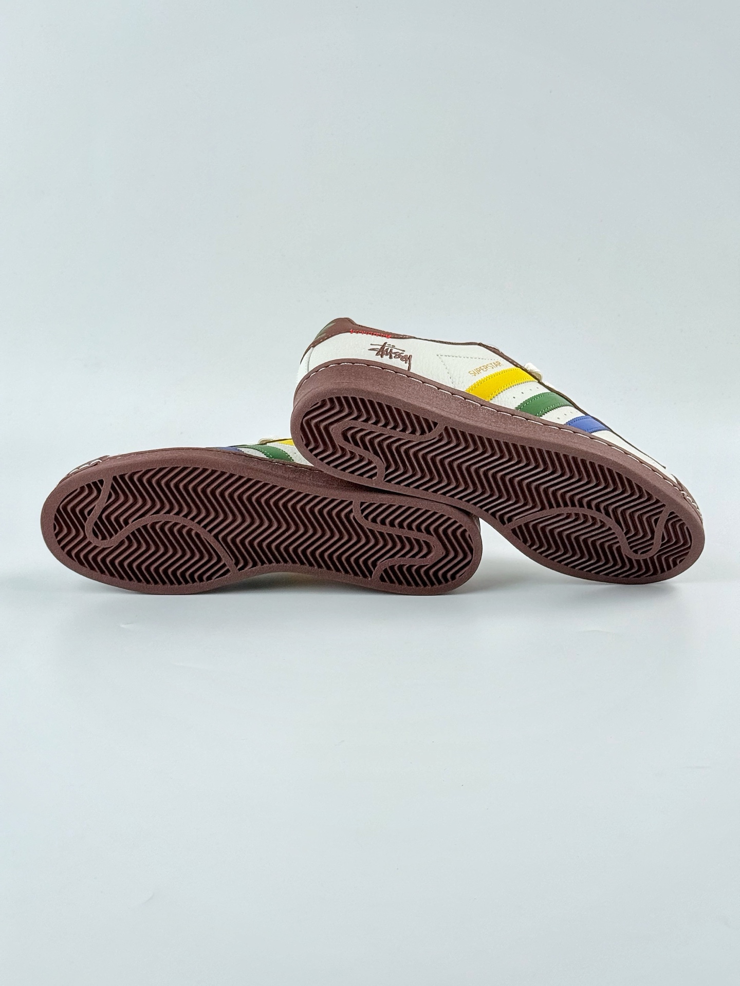 AD Originals Superstar x Stussy 棕白 JY8919