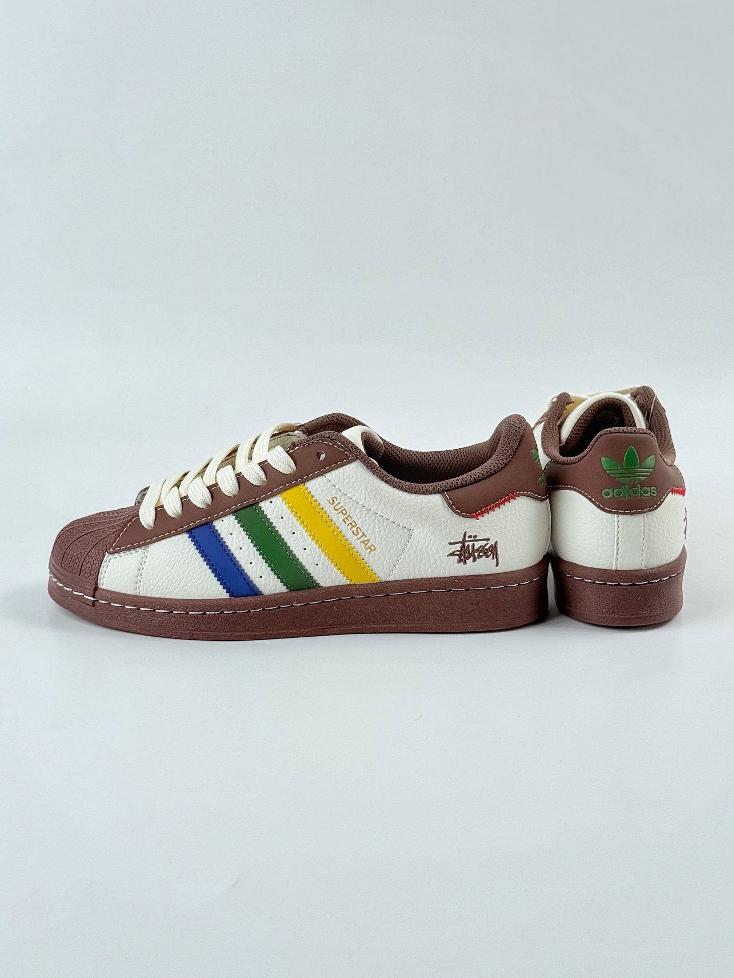 AD Originals Superstar x Stussy 棕白 JY8919