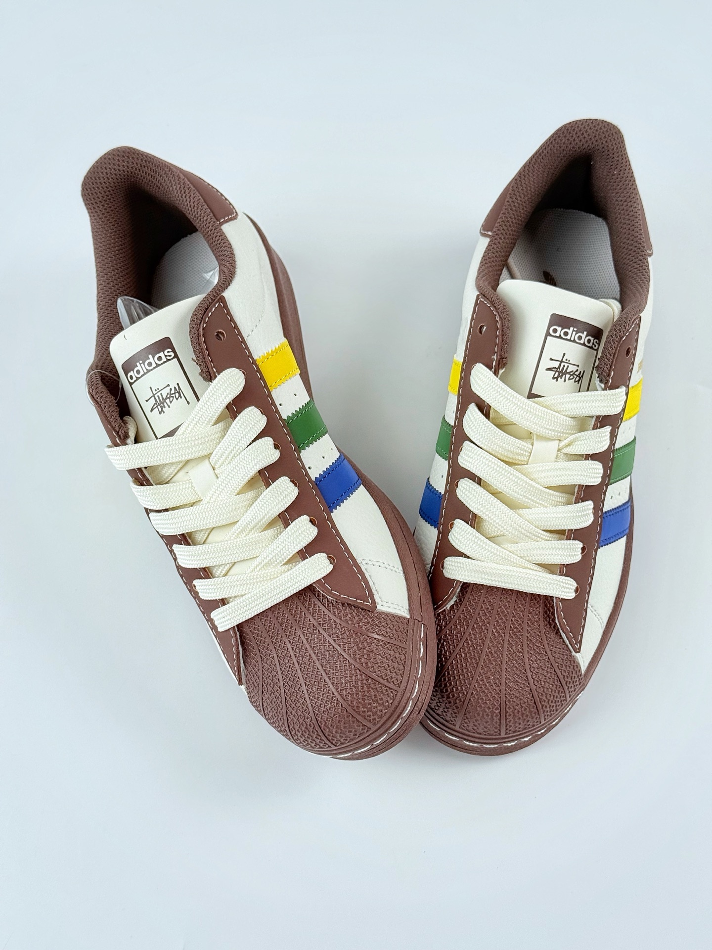 AD Originals Superstar x Stussy 棕白 JY8919