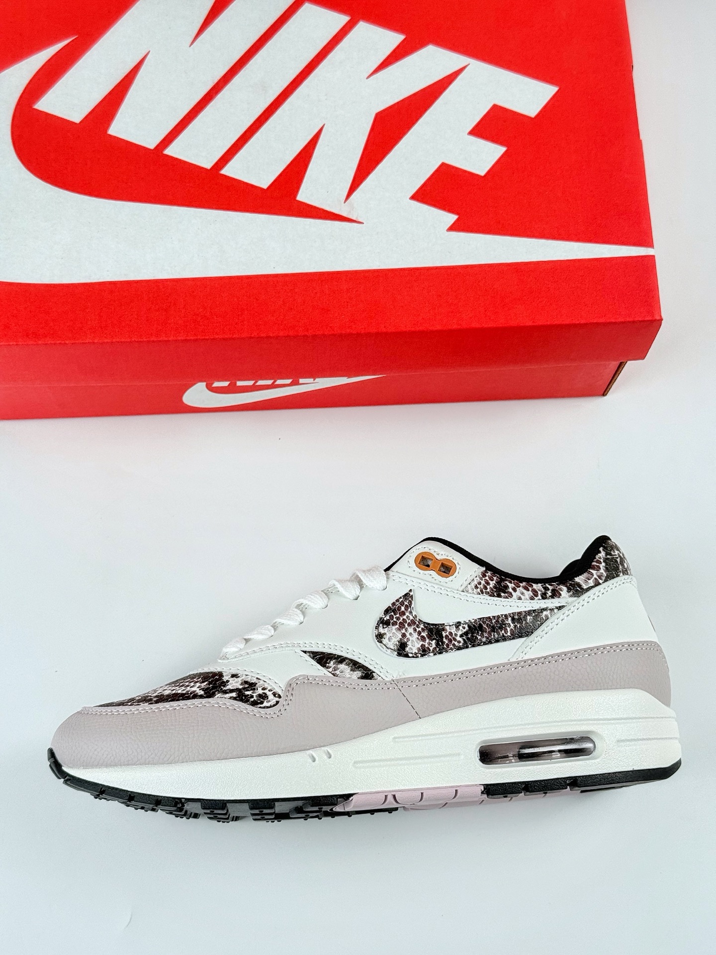 Nike Air Max 1 ”Snakeskin” 淡粉色 复古休闲跑步鞋 HF5338-100