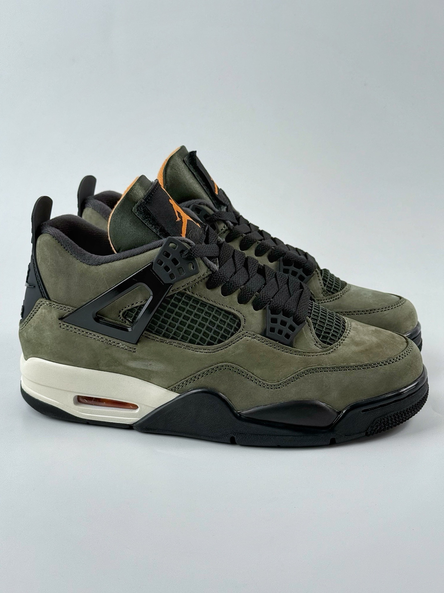 Nike Air Jordan 4 Retro x UNDEFEATED乔丹四代 UNDFTD 军绿麂皮 IB1519-200