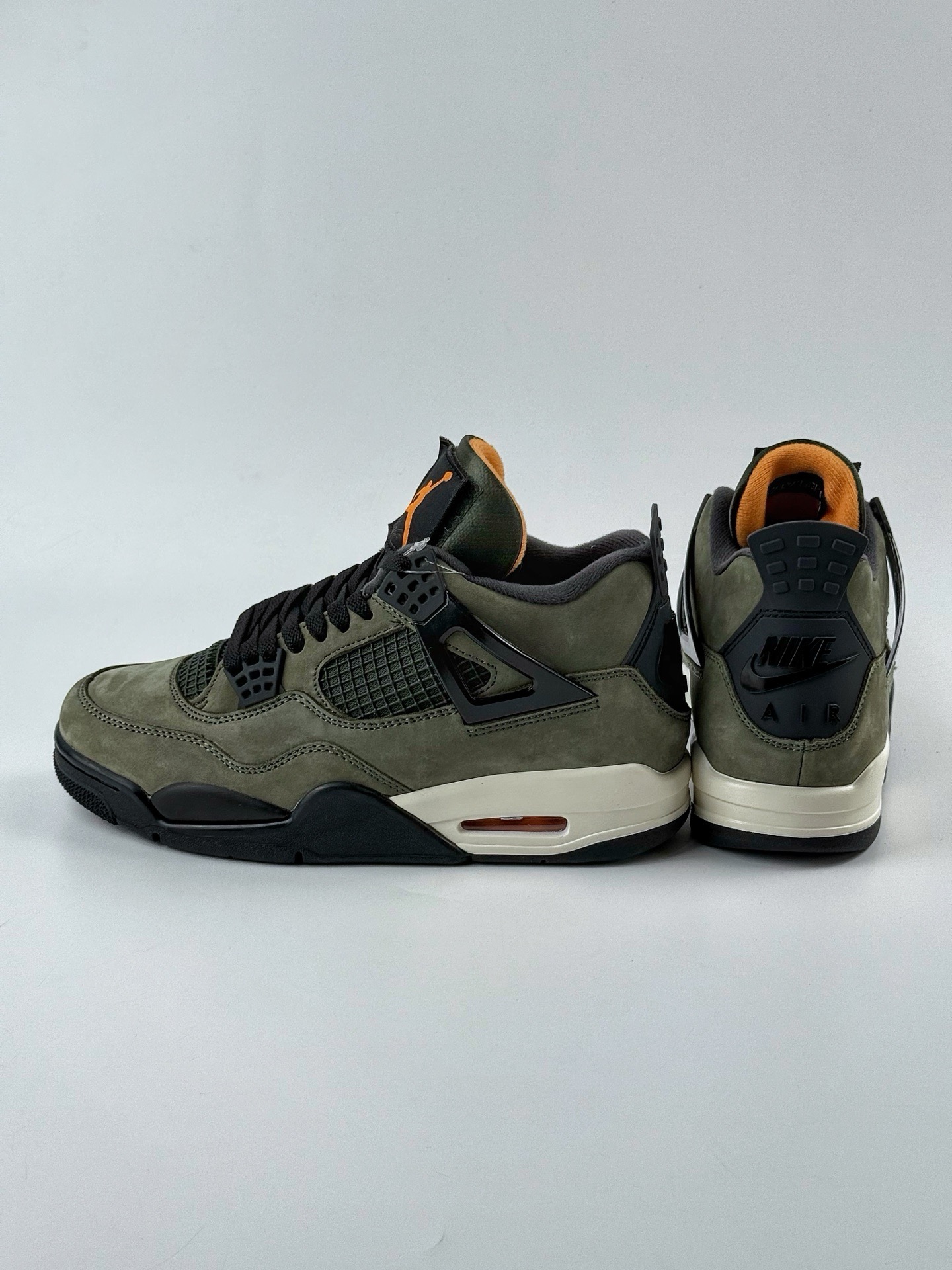 Nike Air Jordan 4 Retro x UNDEFEATED乔丹四代 UNDFTD 军绿麂皮 IB1519-200