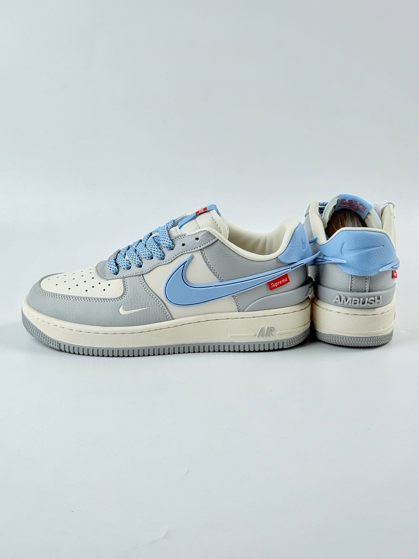Nike Air Force 1 Low 07 x Supreme 灰白蓝大钩 XS3464-577
