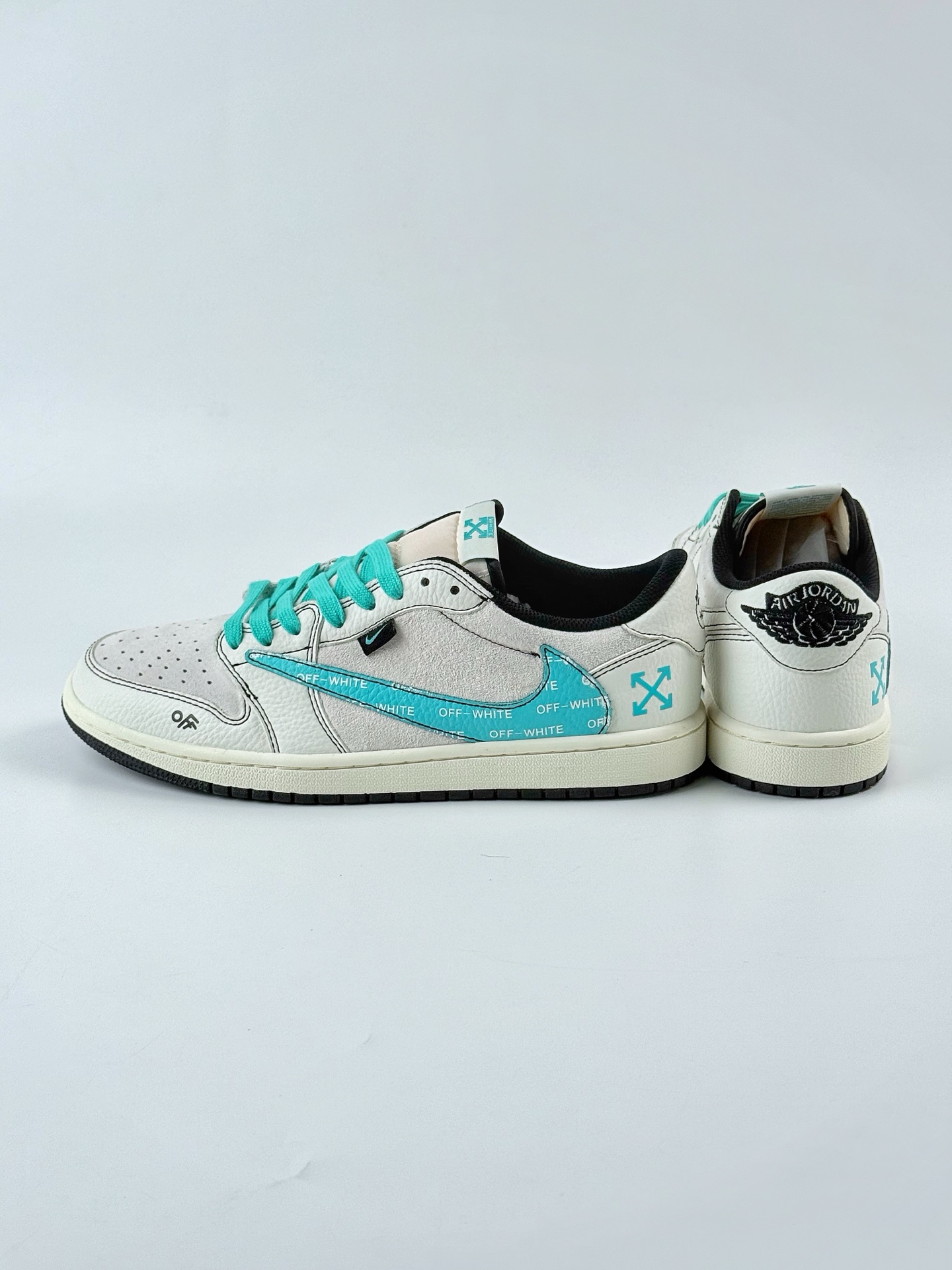 Travis Scott x Nike Air Jordan 1 Low x OFF-WHITE Air Jordan 1 Low 反转白青倒钩 XZ5749-005