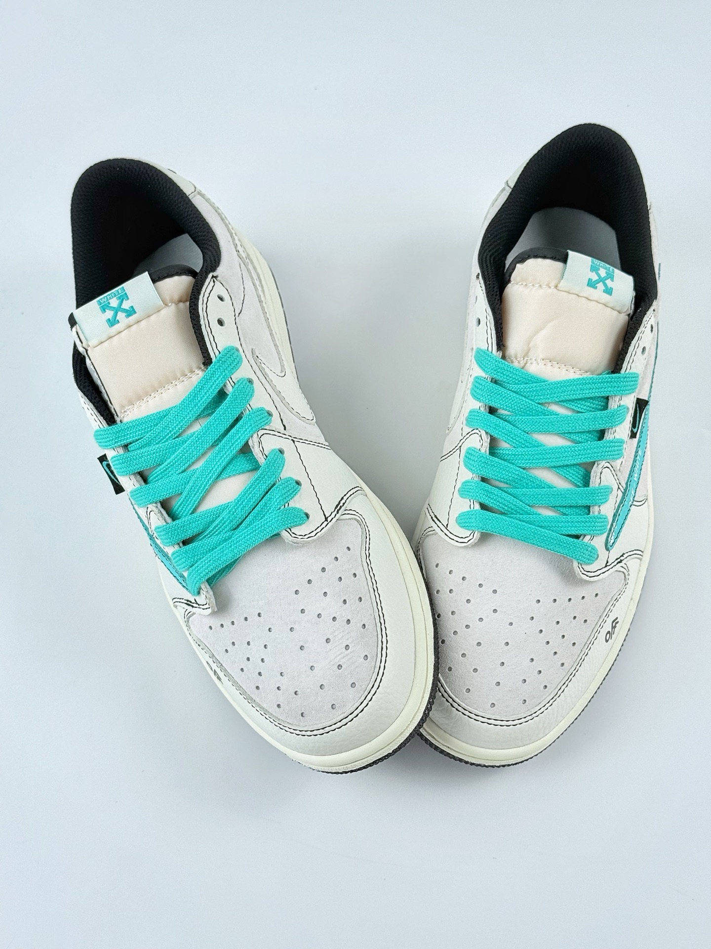 Travis Scott x Nike Air Jordan 1 Low x OFF-WHITE Air Jordan 1 Low 反转白青倒钩 XZ5749-005