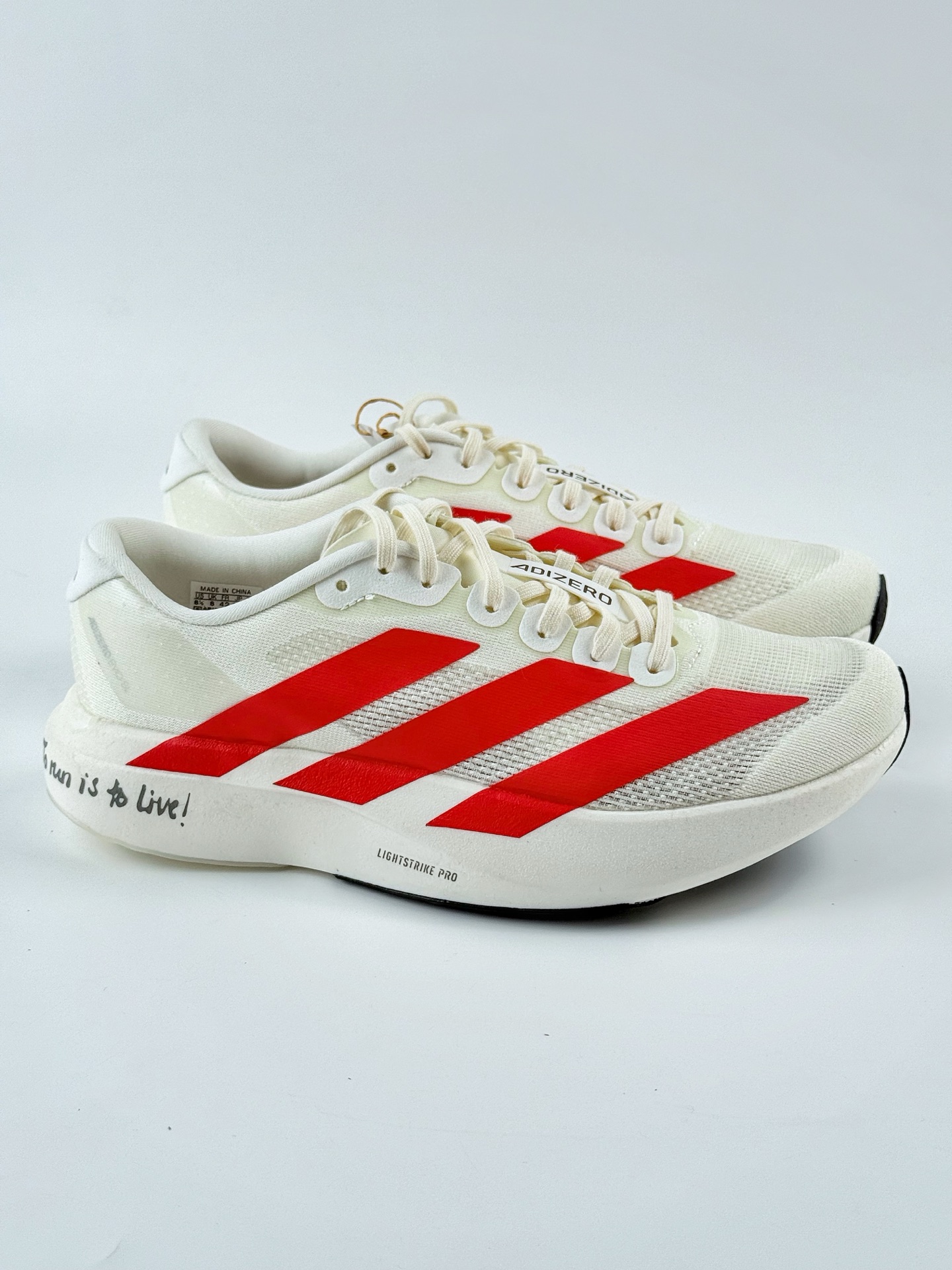Ad Adizero Evo SL M 轻盈跑鞋 耐磨减震专业跑步鞋 JS1183