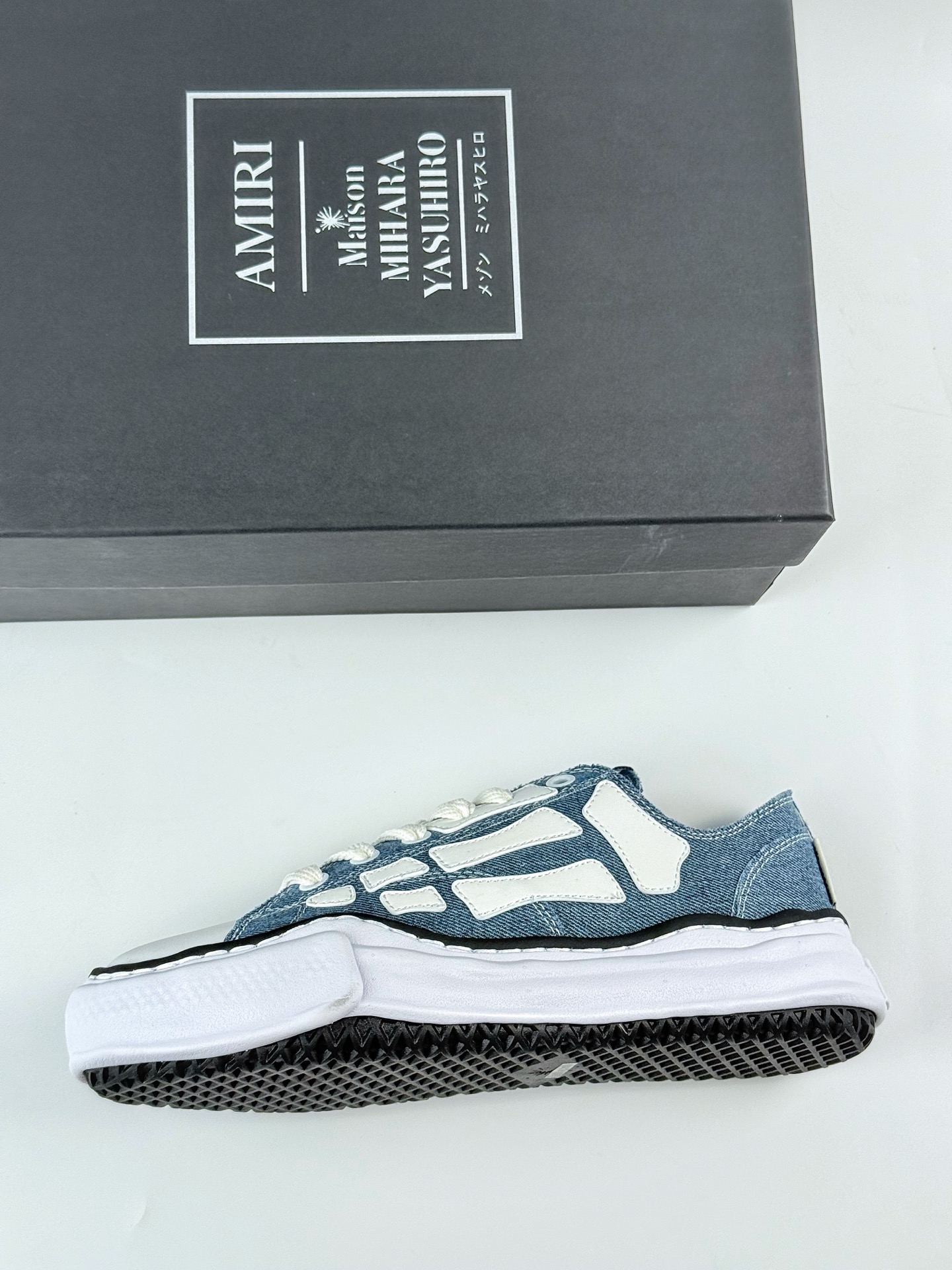 240 AMIRI Skel-Top Low x Maison Mihara Yasuhiro 骨骼系列情侣鞋 低帮运动休闲板鞋