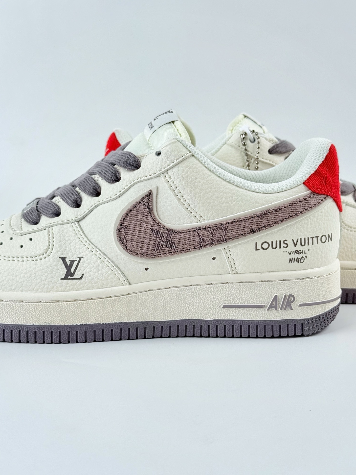 260 Nike Air Force 1 Low 07 x Louis Vuitton 白棕红 XX3168-136