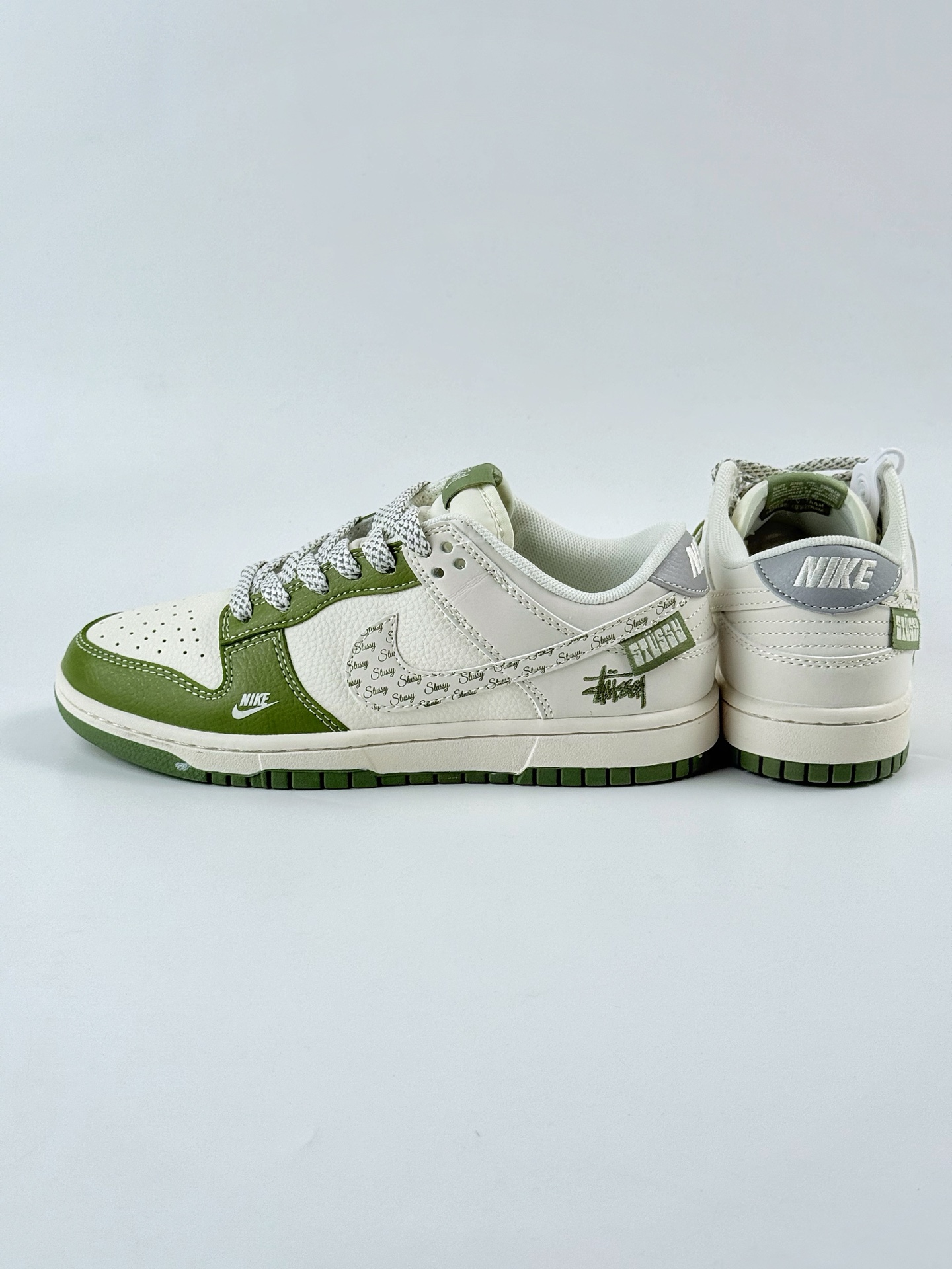 280 Nike SB Dunk Low x Stussy 绿白灰满天星 XS6089-592