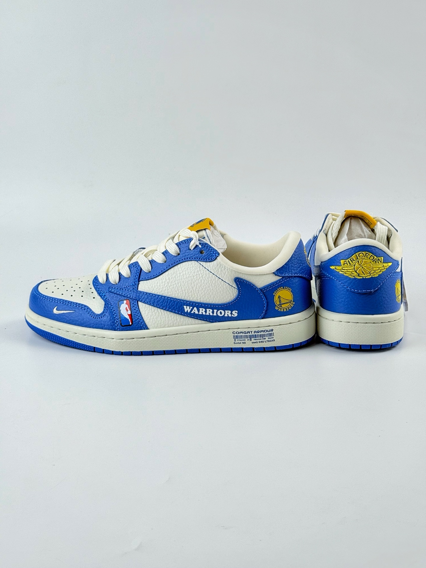 260 Travis Scott x Nike Air Jordan 1 Low x WARRIORS Air Jordan 1 Low 反转金州勇士蓝白小勾倒钩 SC9207-025