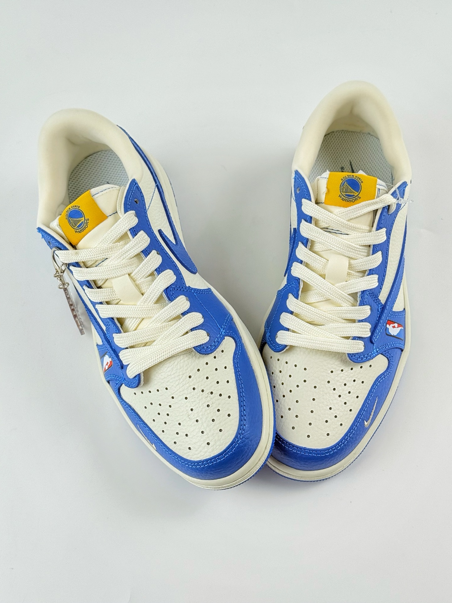 260 Travis Scott x Nike Air Jordan 1 Low x WARRIORS Air Jordan 1 Low 反转金州勇士蓝白小勾倒钩 SC9207-025