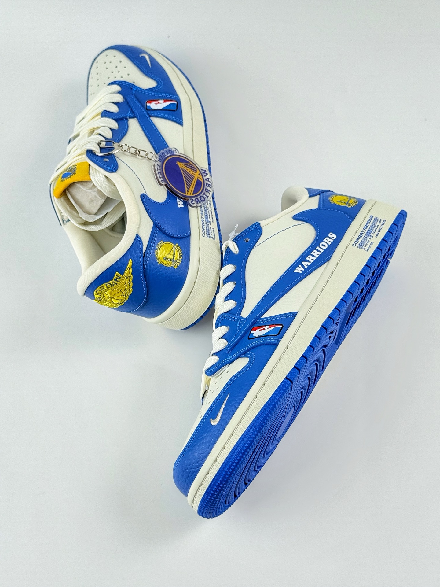 260 Travis Scott x Nike Air Jordan 1 Low x WARRIORS Air Jordan 1 Low 反转金州勇士蓝白小勾倒钩 SC9207-025