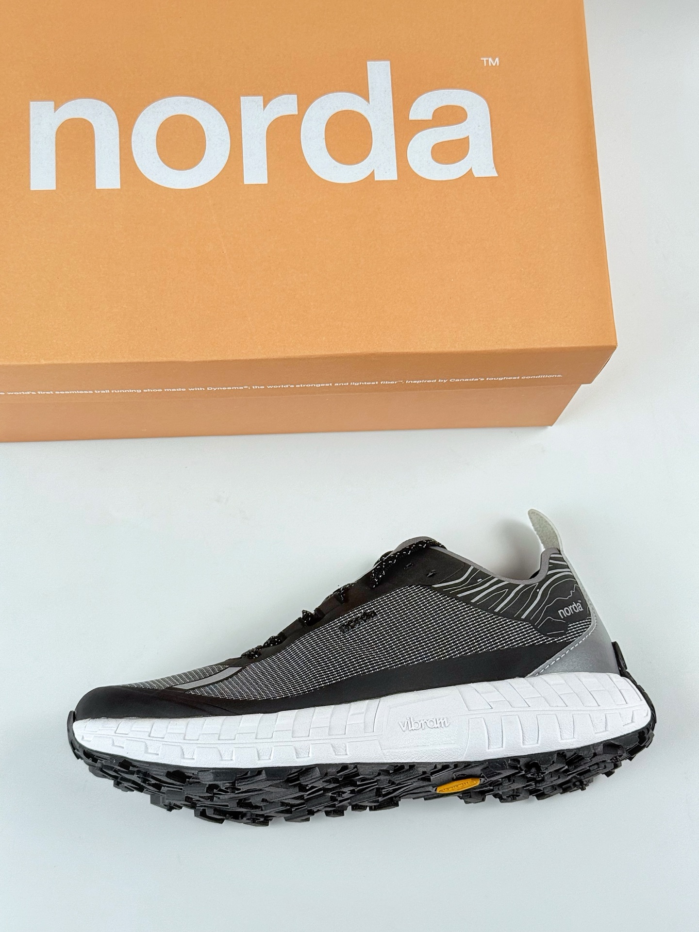 220 NORDA 001 黑白色 织物厚底低帮生活休闲鞋 1006 STEAL THBLACK