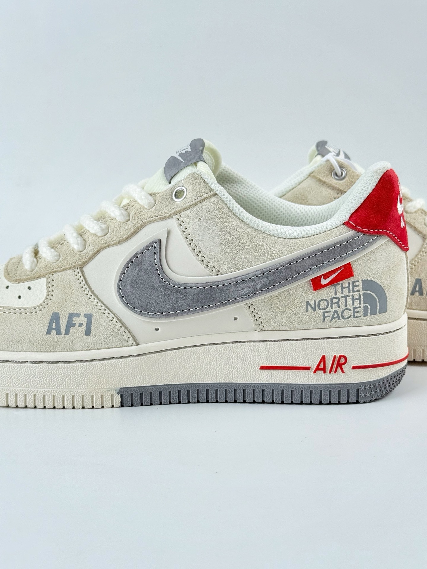 Nike Air Force 1 Low 07 x The North Face 米白灰小勾 YX5066-311