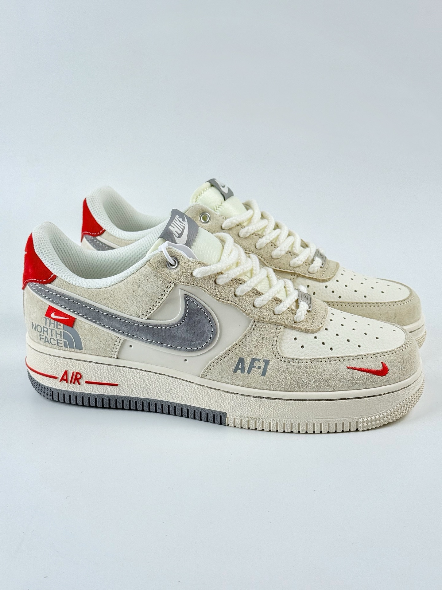 Nike Air Force 1 Low 07 x The North Face 米白灰小勾 YX5066-311