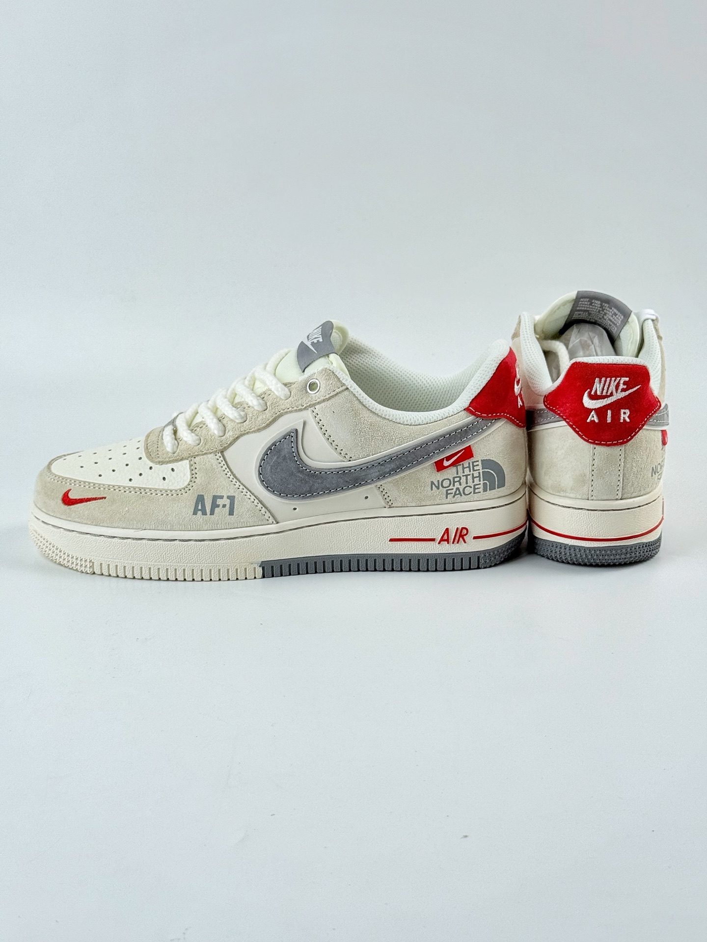 Nike Air Force 1 Low 07 x The North Face 米白灰小勾 YX5066-311