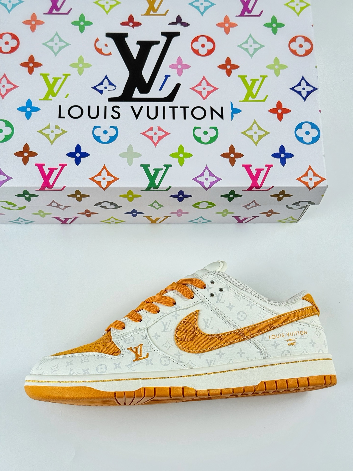 Nike SB Dunk Low x Louis Vuitton 白黄 SC9772-803