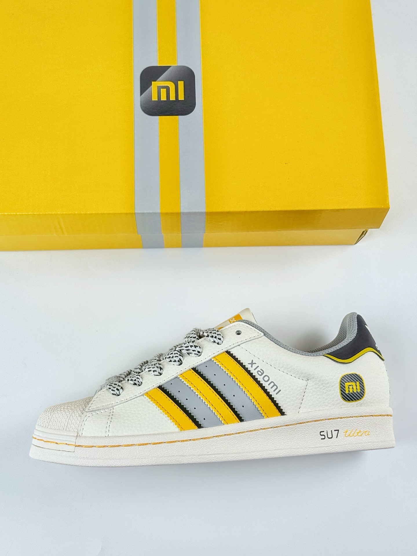 AD Originals Superstar x SU7 Ultra 82 贝壳头 白灰满天星 JY8916