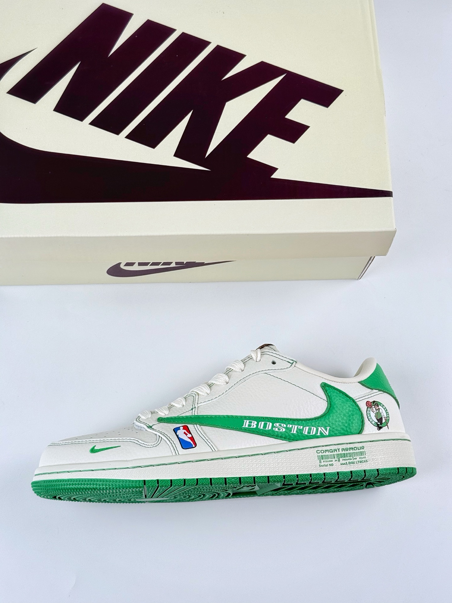 Travis Scott x Nike Air Jordan 1 Low x WARRIORS Air Jordan 1 Low 反转波士顿凯尔特人小勾倒钩 SC9207-030