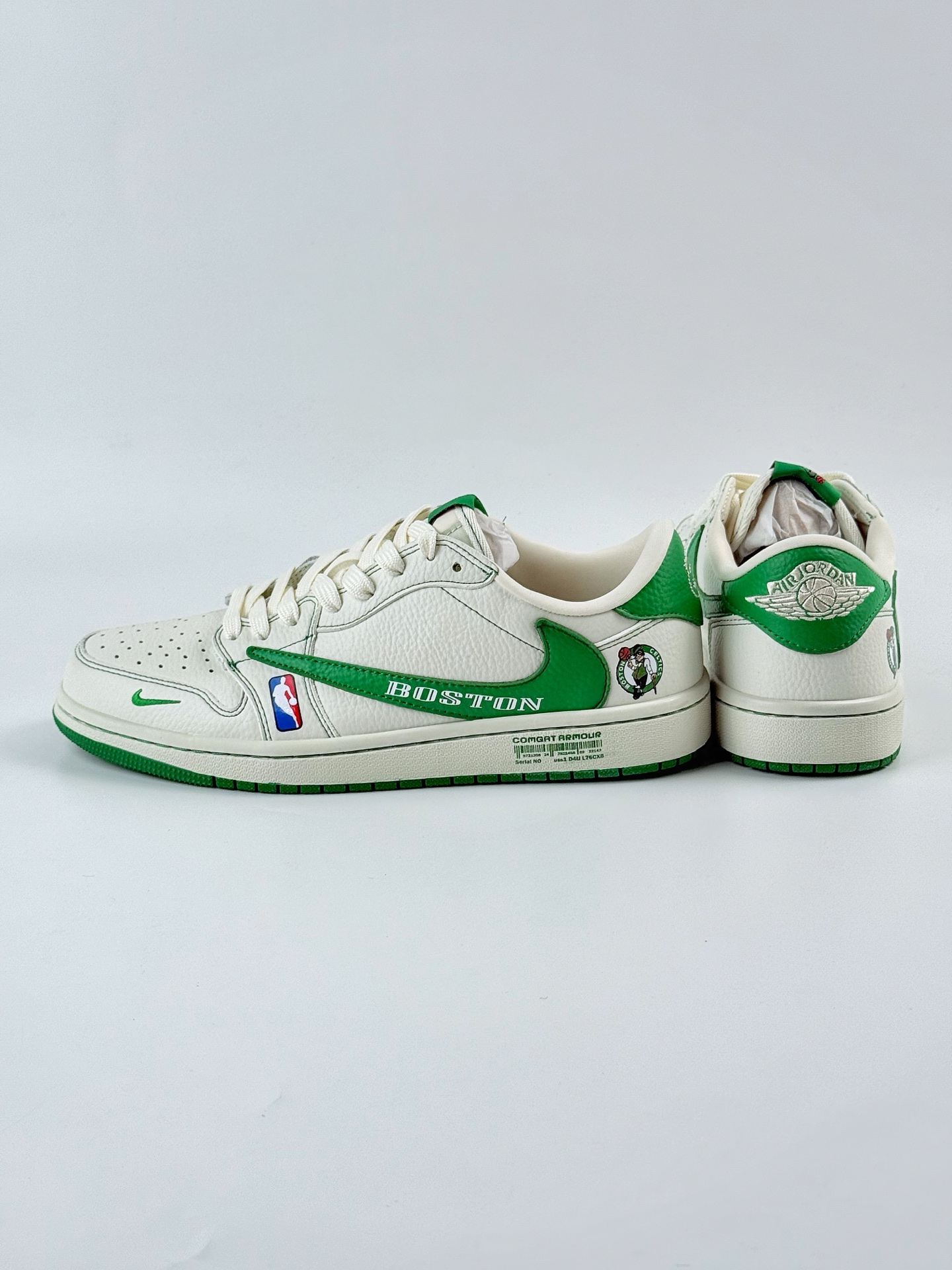 Travis Scott x Nike Air Jordan 1 Low x WARRIORS Air Jordan 1 Low 反转波士顿凯尔特人小勾倒钩 SC9207-030