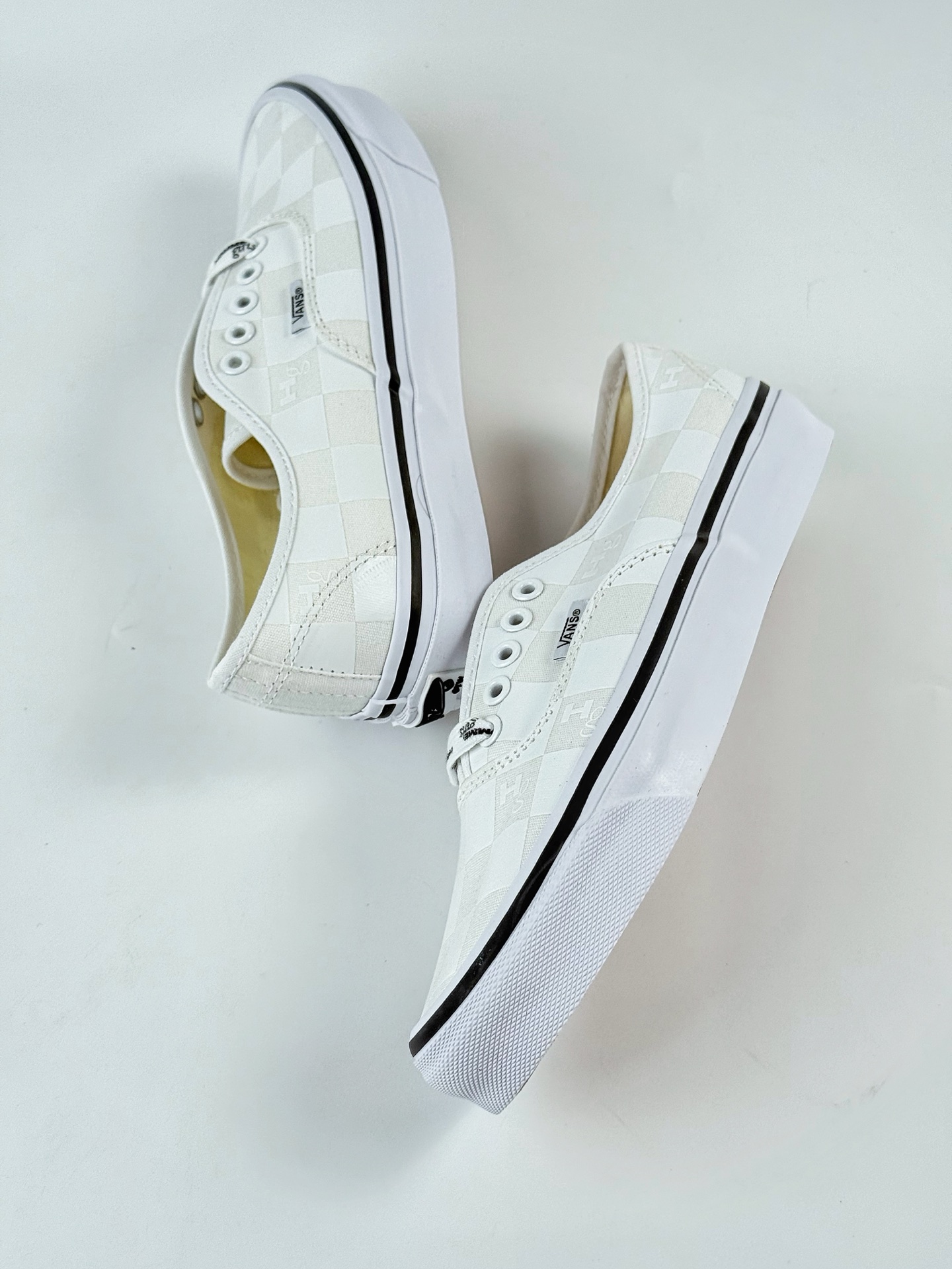 HommeGirls x Vans Authentic 44 DX 白色 舒适休闲防滑耐磨低帮帆布鞋