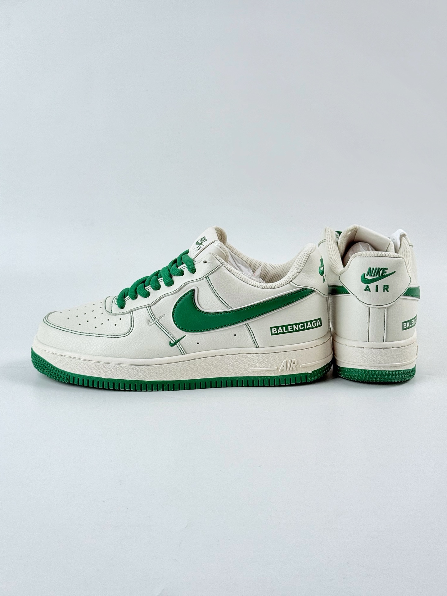 Nike Air Force 1 Low 07 x Balenciaga 白绿双小勾 FR0538-093