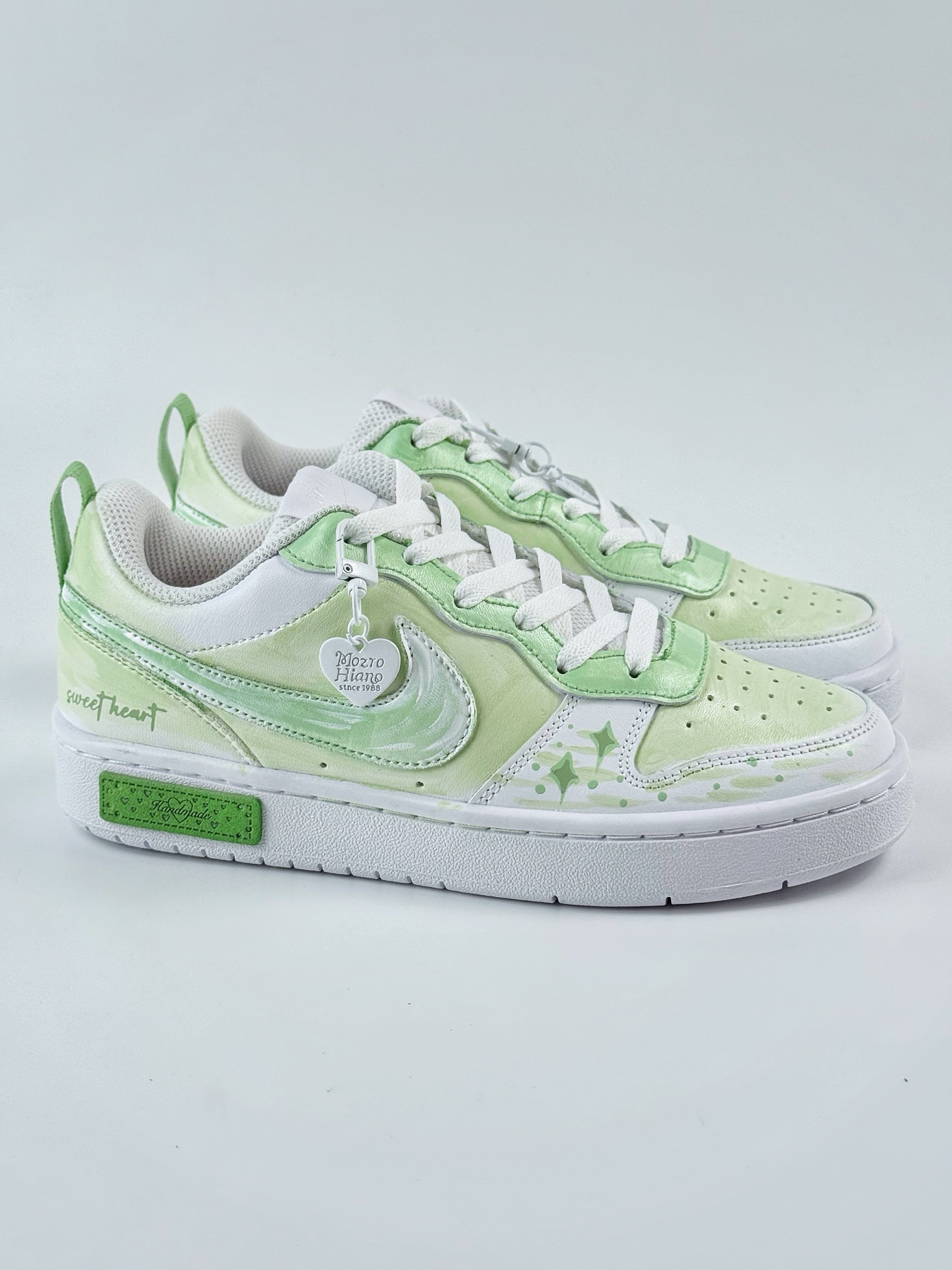 NIKE Court Borough Low 2 FP 白绿 休闲运动板鞋 纯原版本 低帮百搭透气休闲运动板鞋 BQ5448-211