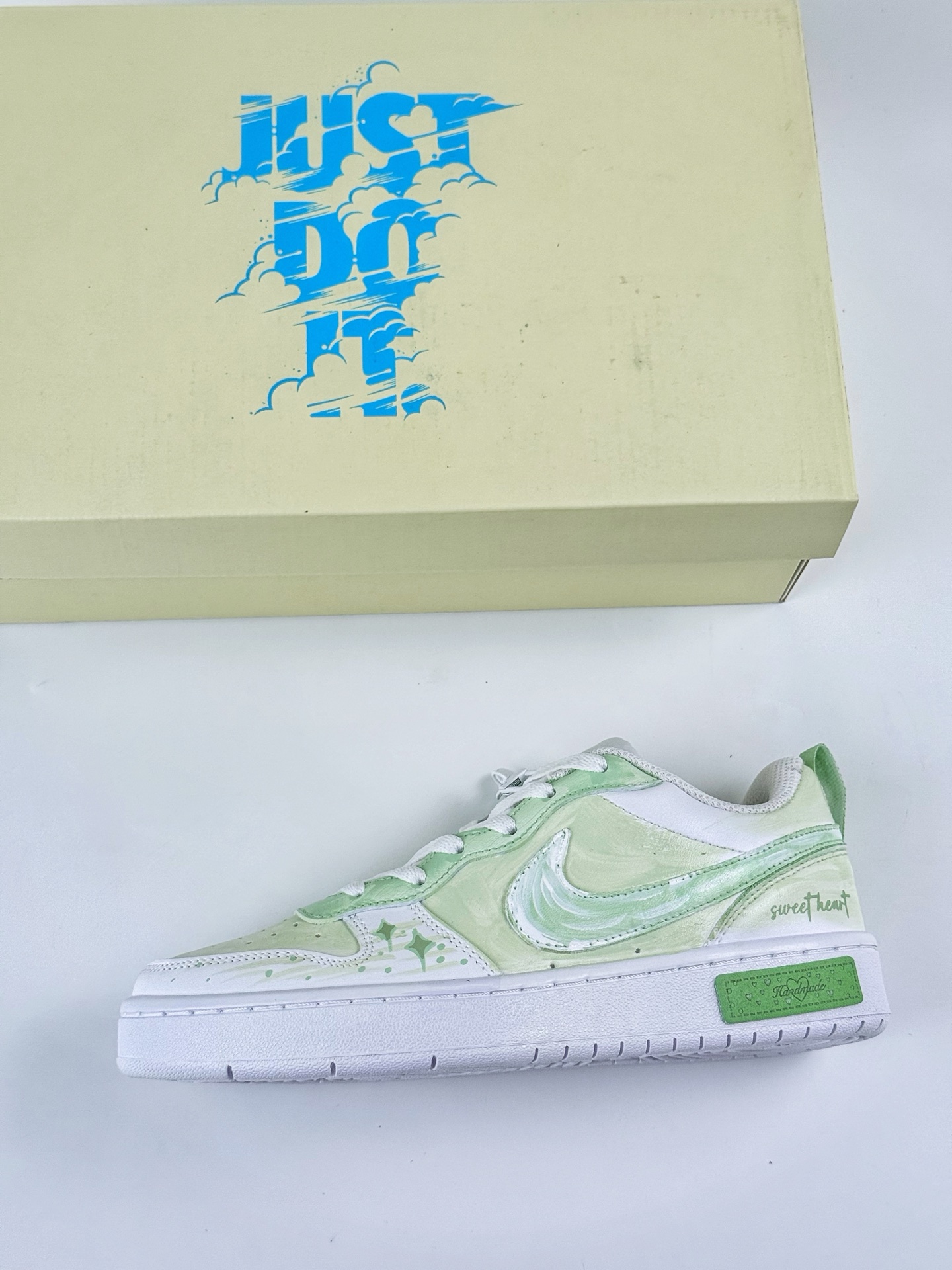 NIKE Court Borough Low 2 FP 白绿 休闲运动板鞋 纯原版本 低帮百搭透气休闲运动板鞋 BQ5448-211