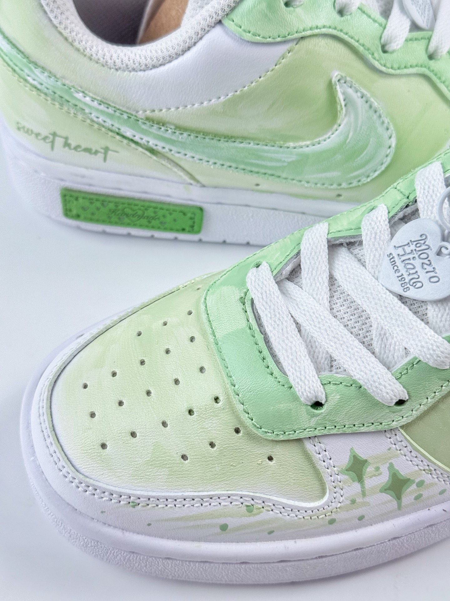 NIKE Court Borough Low 2 FP 白绿 休闲运动板鞋 纯原版本 低帮百搭透气休闲运动板鞋 BQ5448-211
