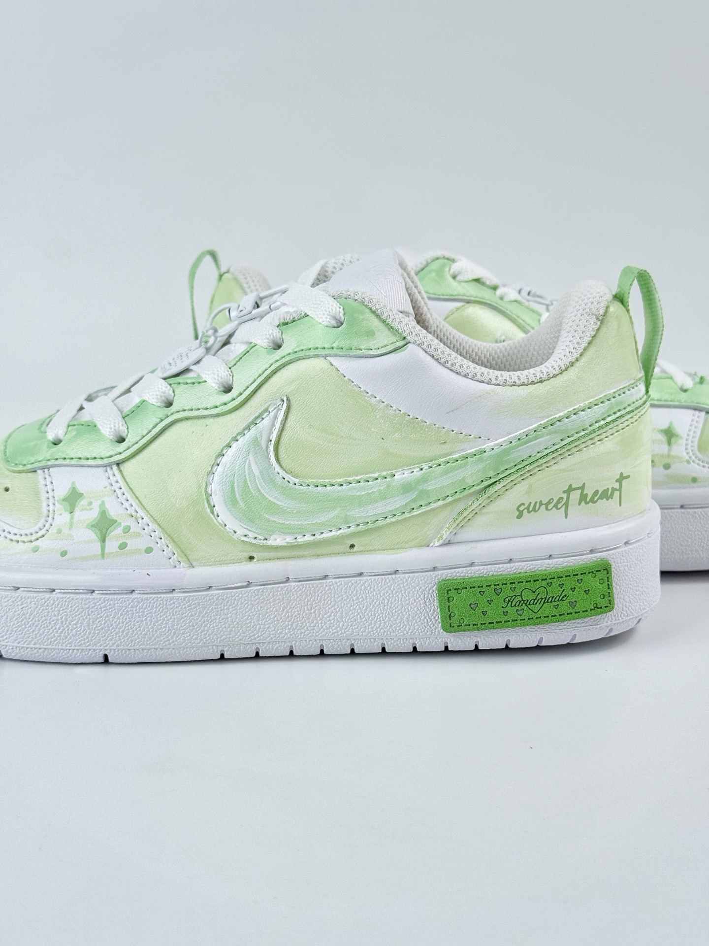 NIKE Court Borough Low 2 FP 白绿 休闲运动板鞋 纯原版本 低帮百搭透气休闲运动板鞋 BQ5448-211