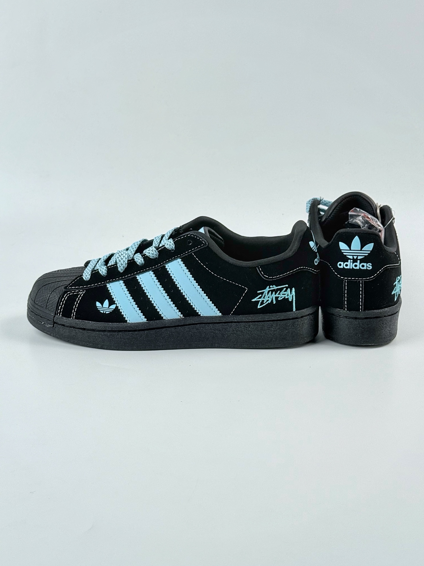 AD Originals Superstar x Stussy 黑蓝 XS0014
