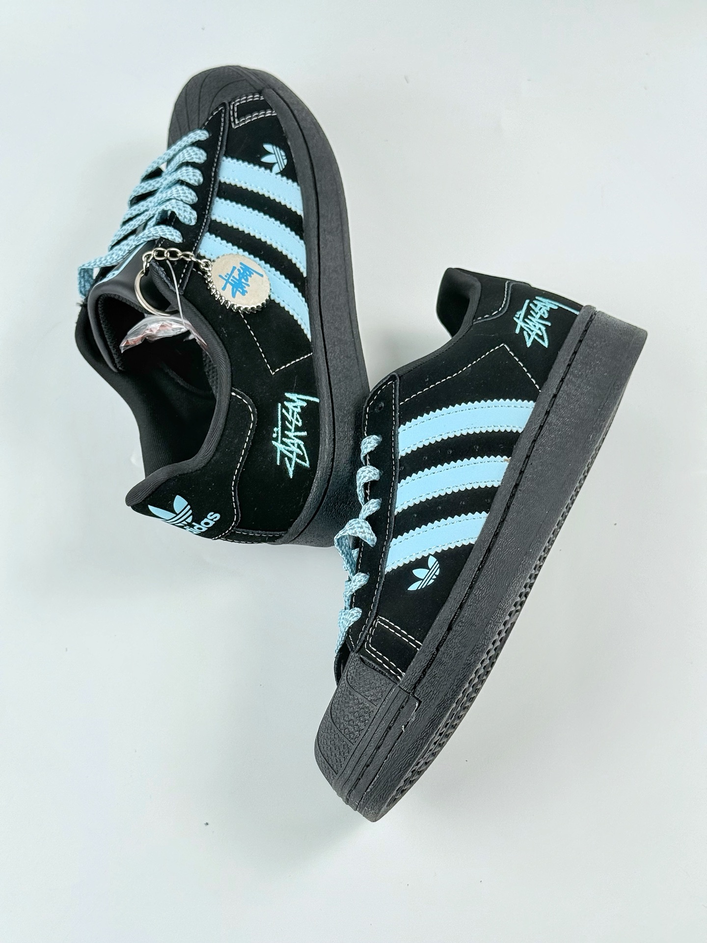 AD Originals Superstar x Stussy 黑蓝 XS0014
